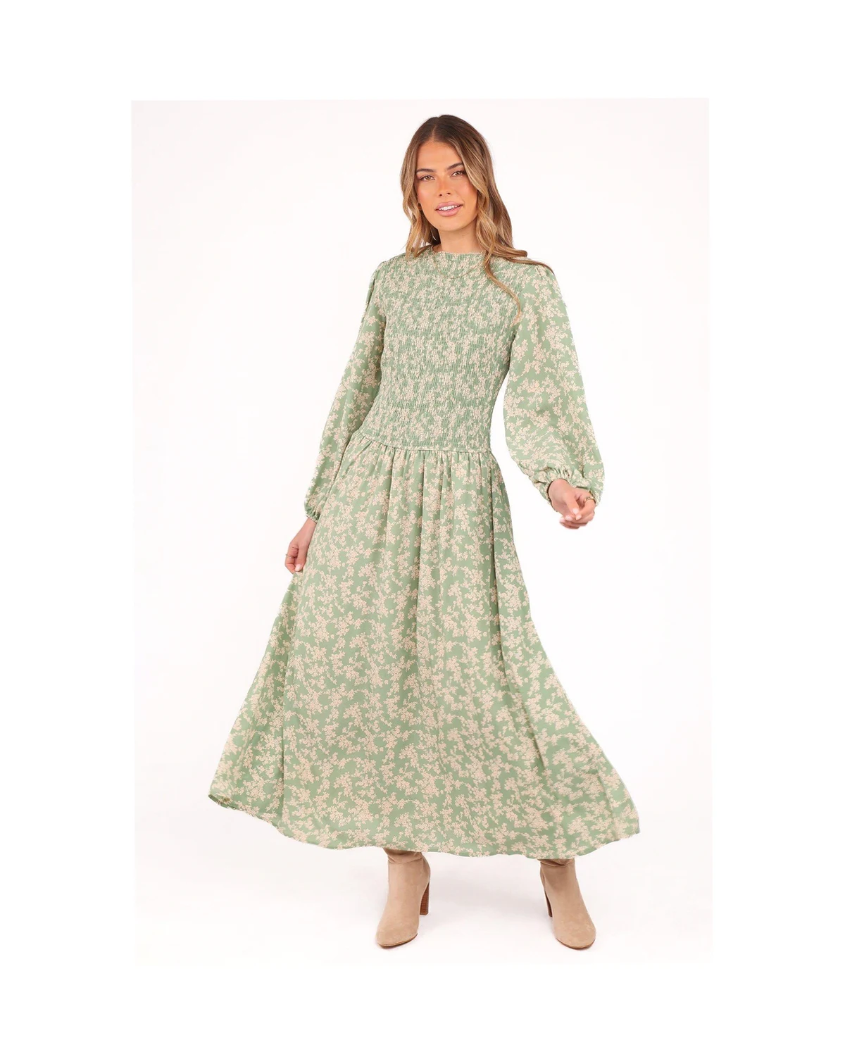 Women's Ashara Long Sleeve Midi Dress