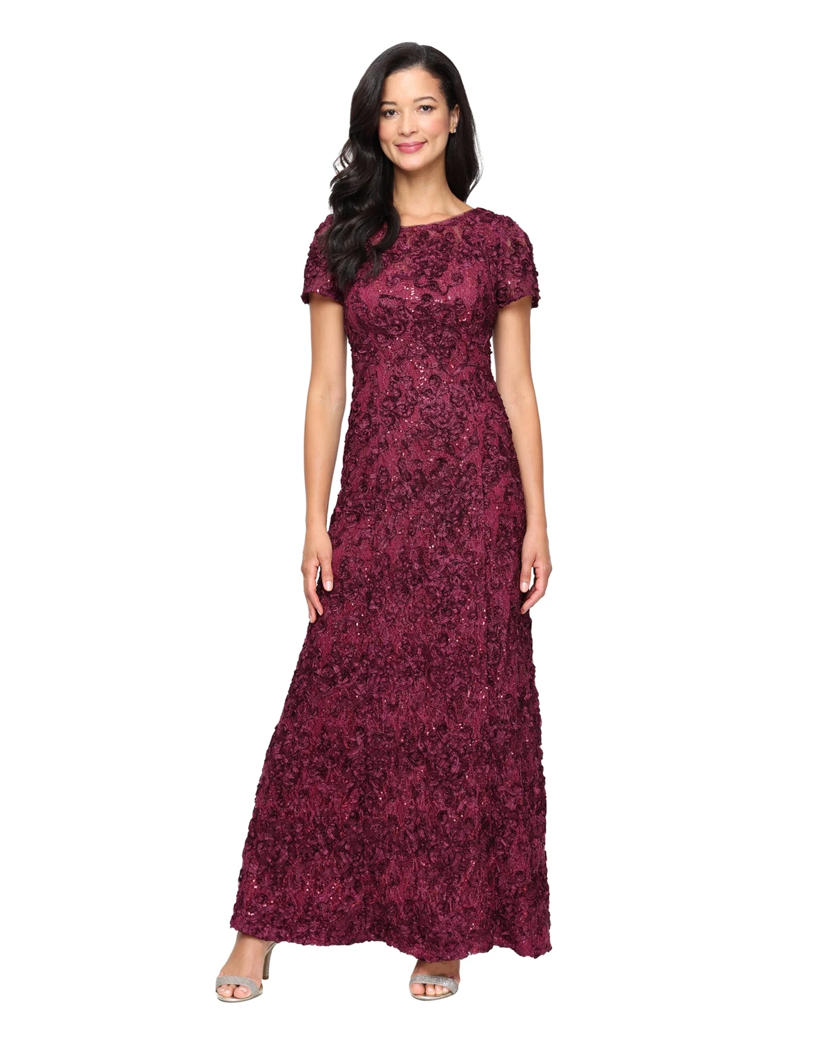 Women's Soutache Sequin A-Line Dress