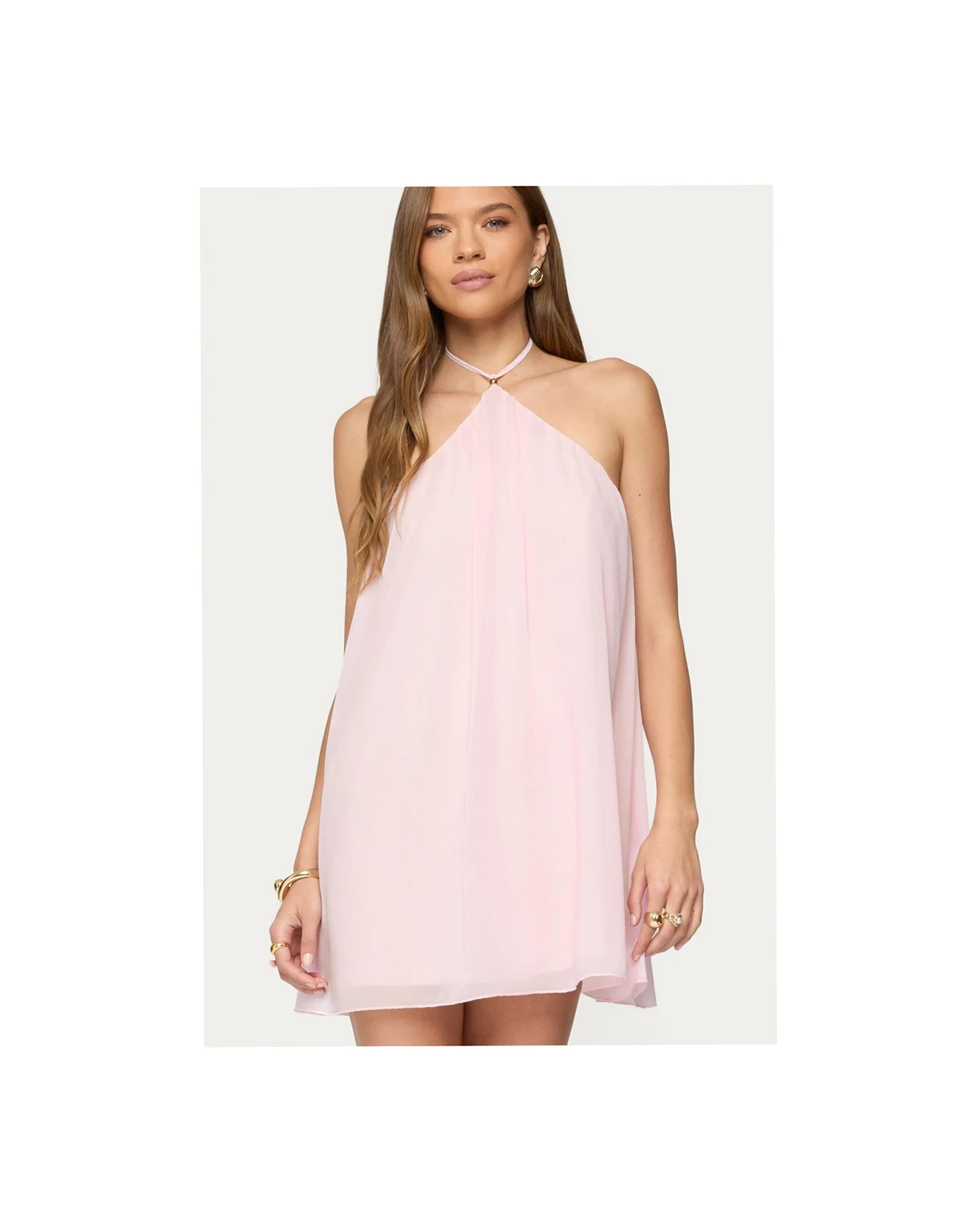 Women's Emeline Backless Halter Mini Dress