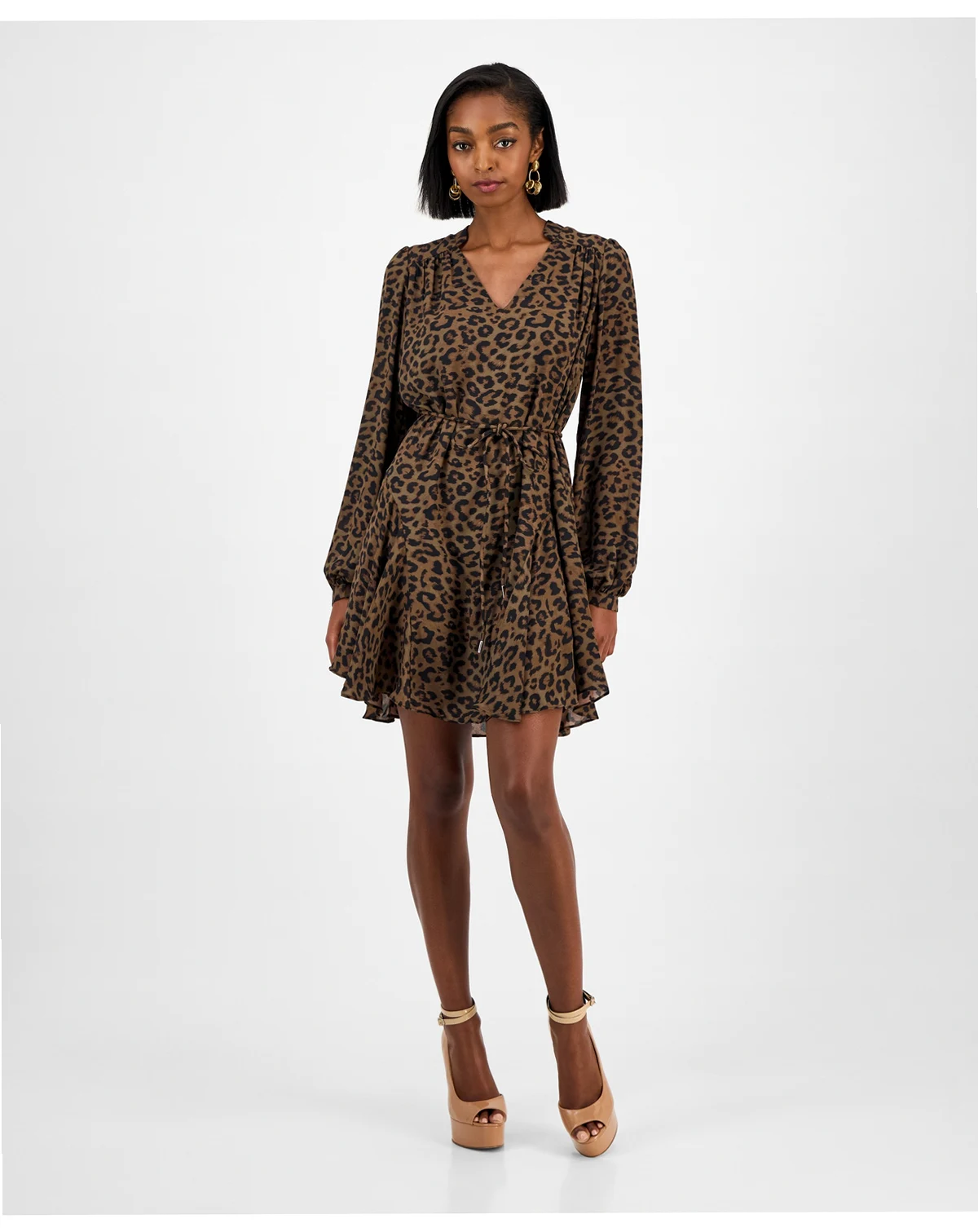 Women's Wanda Long Sleeve Flare Dress