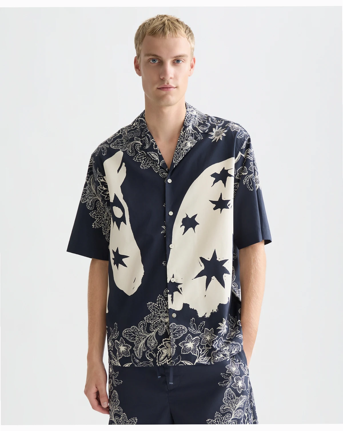 Men's Printed Short-Sleeve Shirt