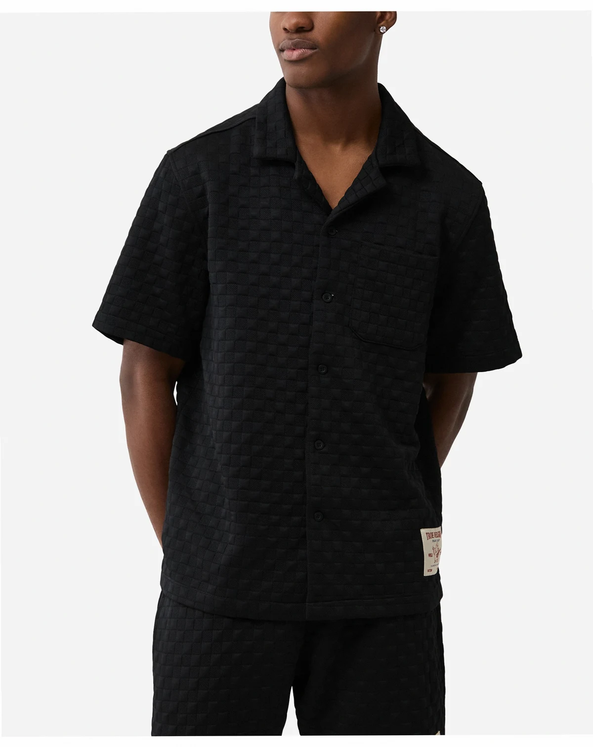 Men's Checkered Camp Collar Shirt