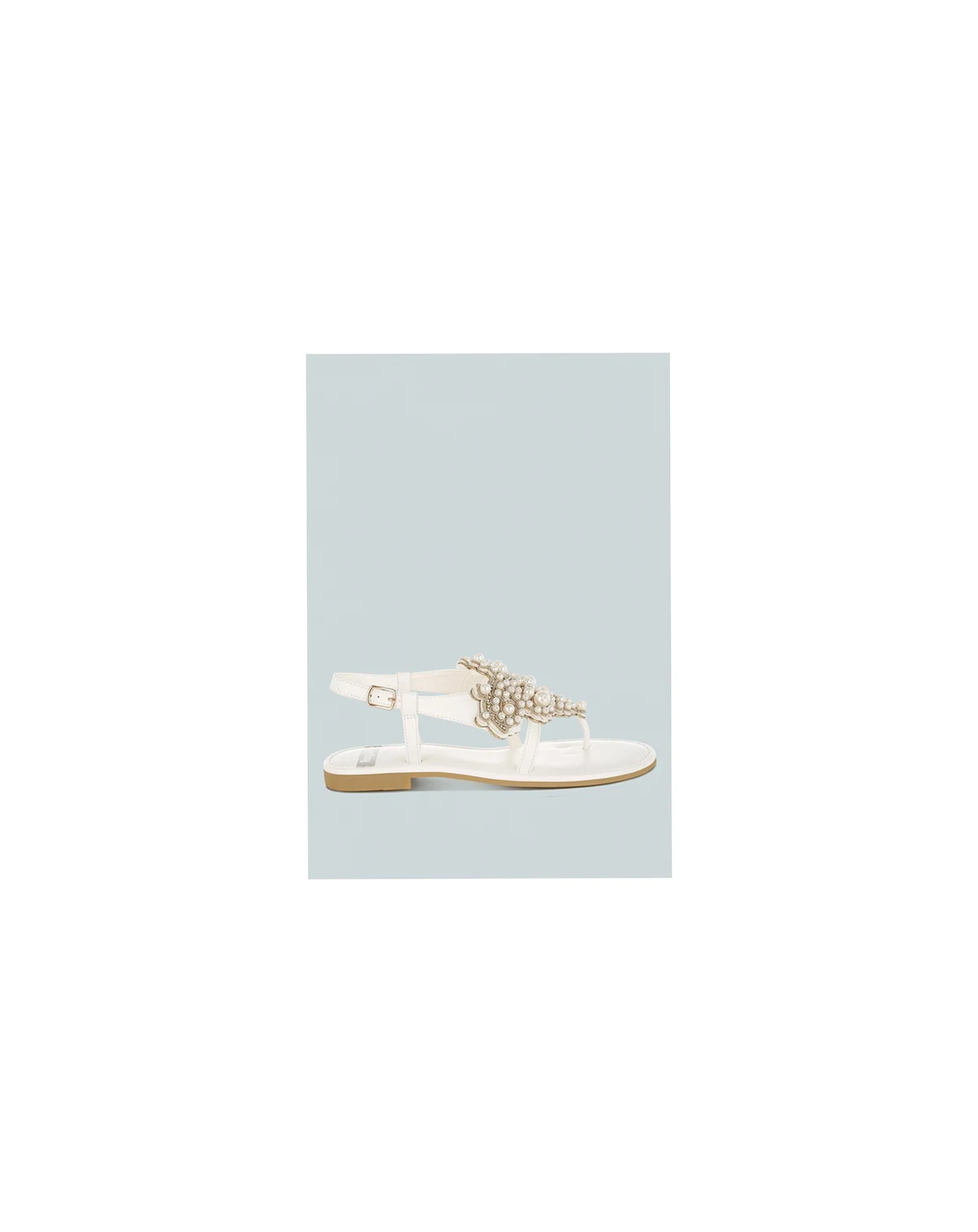Womens Nayasa Pn Buckle Pearls Flats