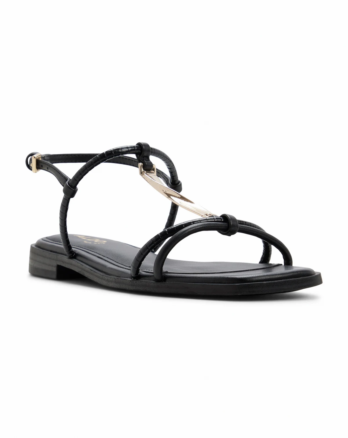 Women's Ebaeryn Square T-Strap Flat Sandals