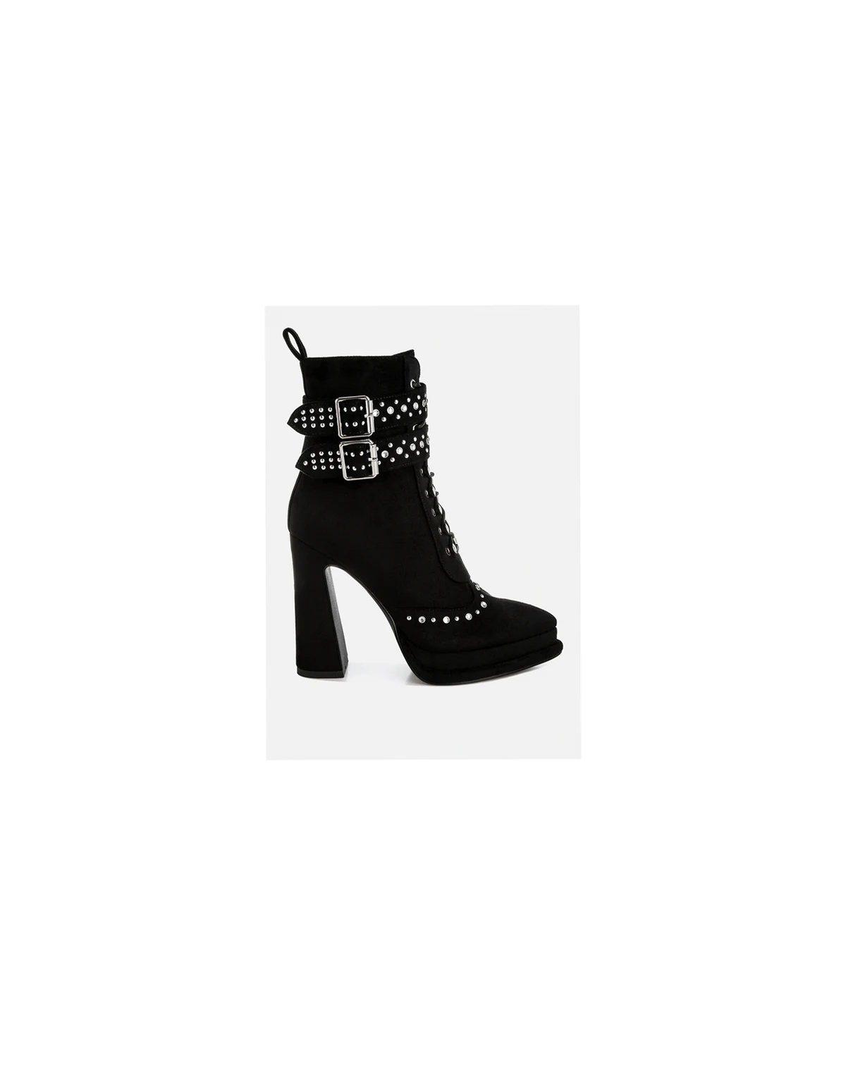 Womens Punk Nomad Harness Detail Lace Up Boots