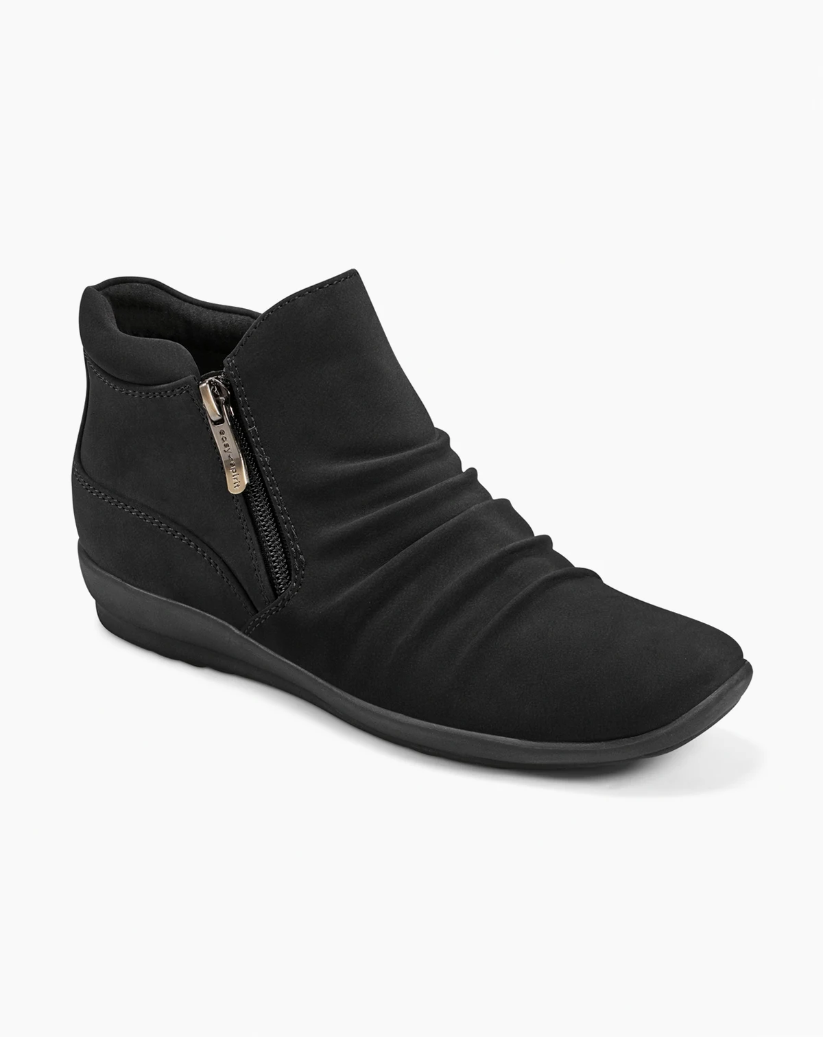 Women's Aleta Ruched Side-Zip Flat Booties