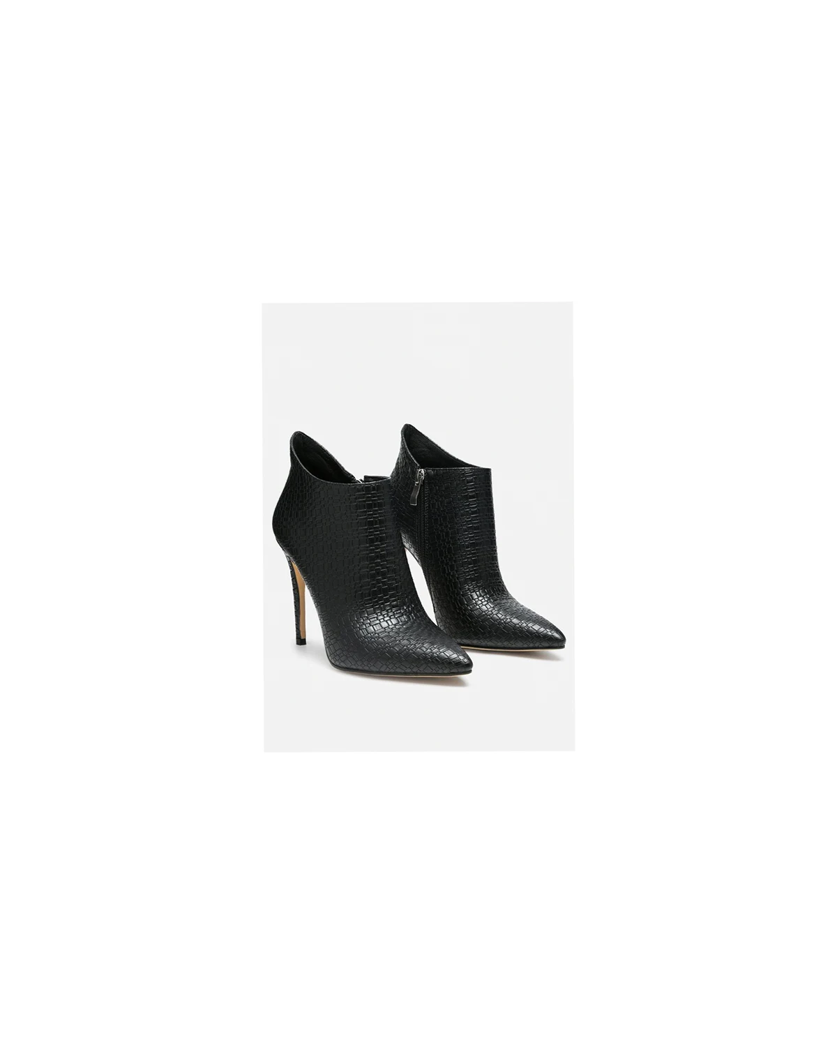 Womens Lolita Woven Texture Stiletto Boot