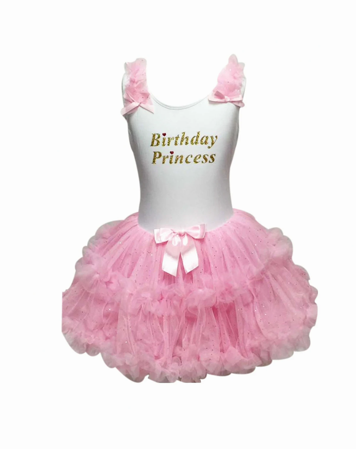 Little Girls Birthday Princess Ruffle Dress
