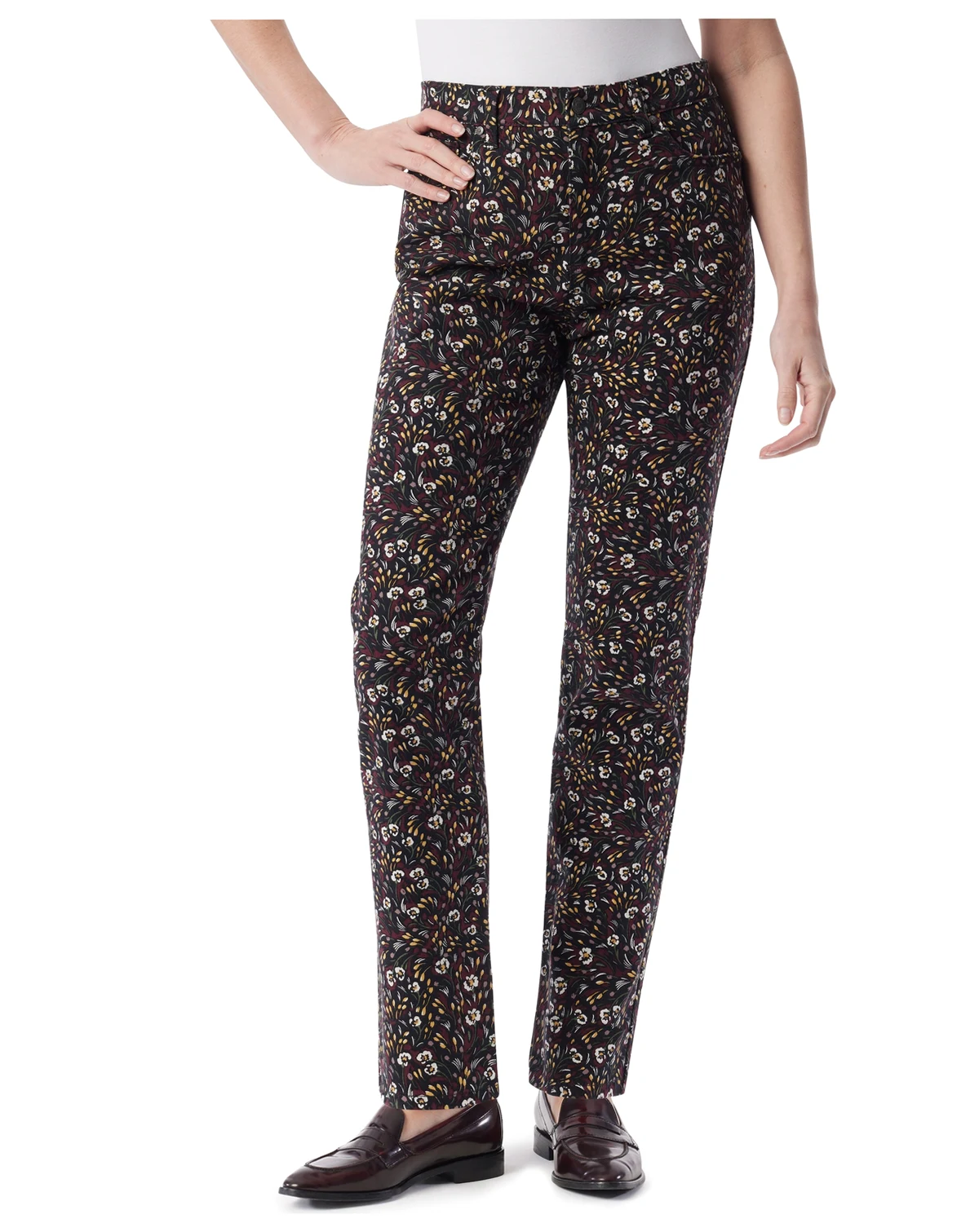 Petite Amanda 5-Pocket Straight Leg Jeans