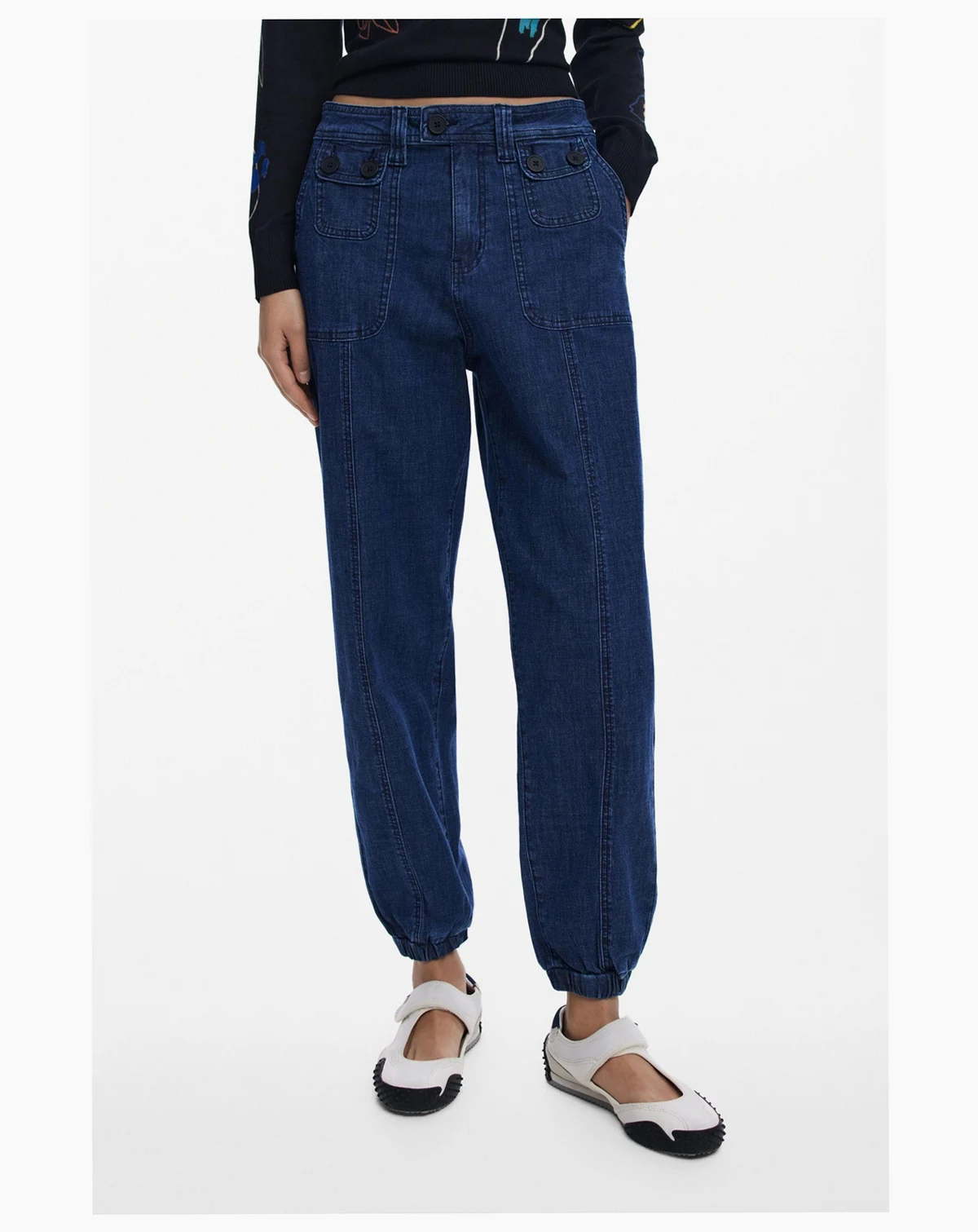 Women's Jogger jeans with cuffs