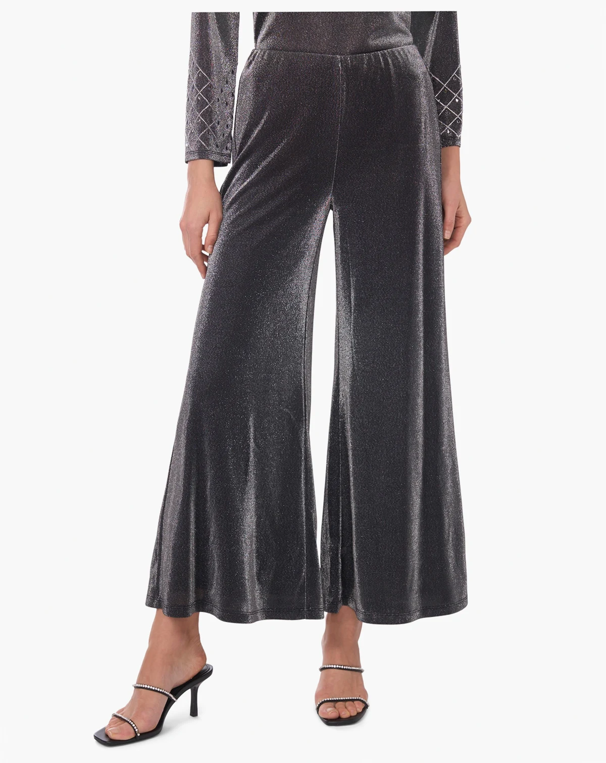 Petite Wide-Leg Pull-On Pants