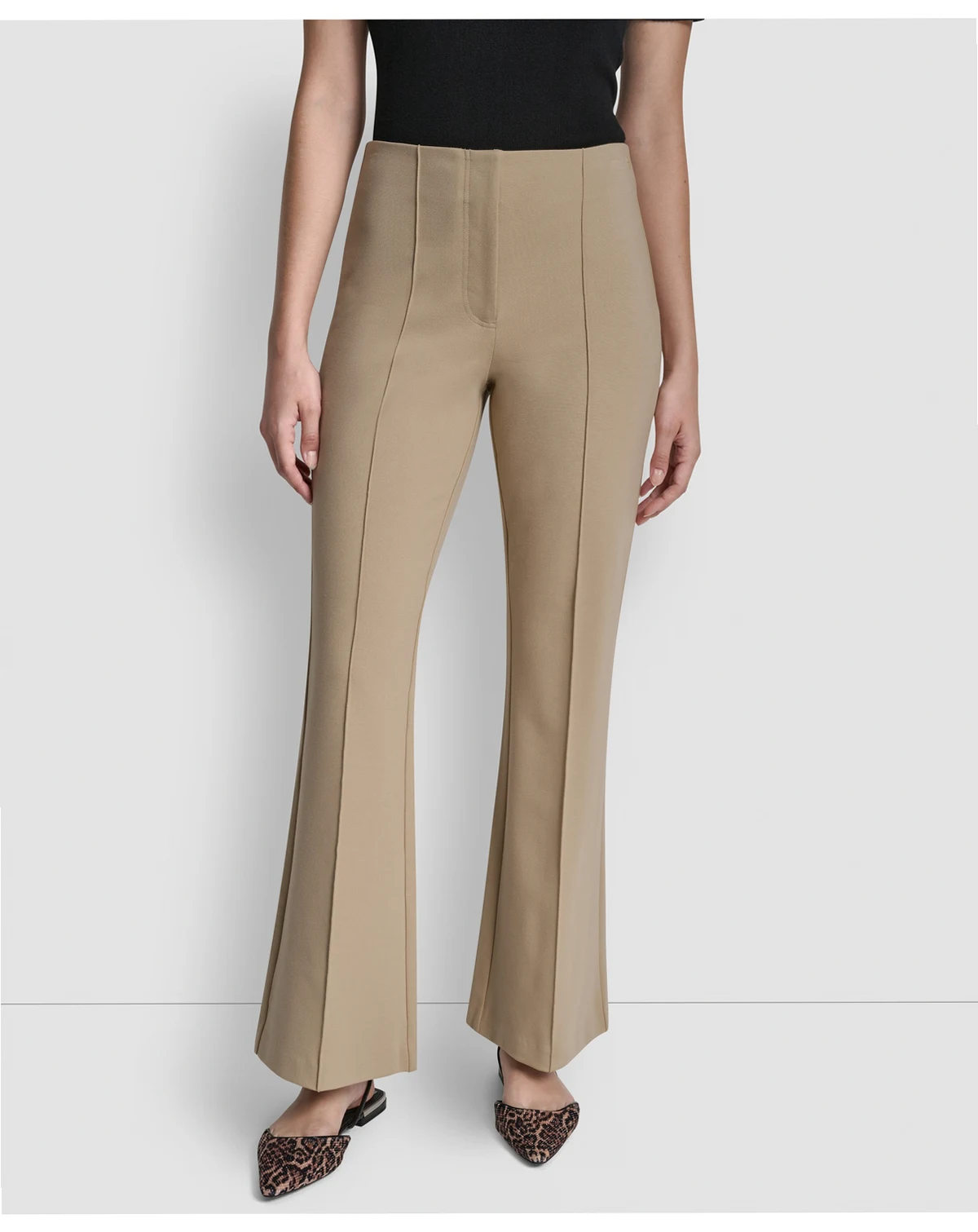 Women's Front Seam Flare Leg Pants