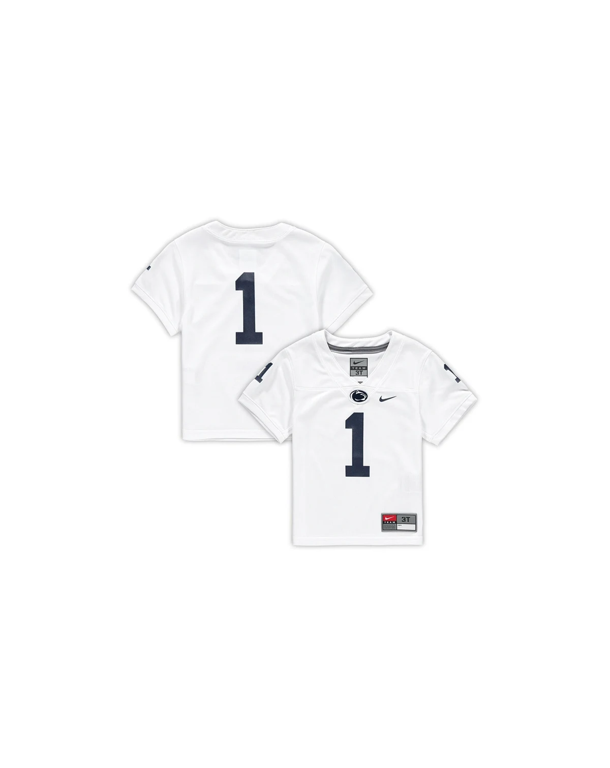 Toddler Boys Number 1 White Penn State Nittany Lions Untouchable Football Jersey