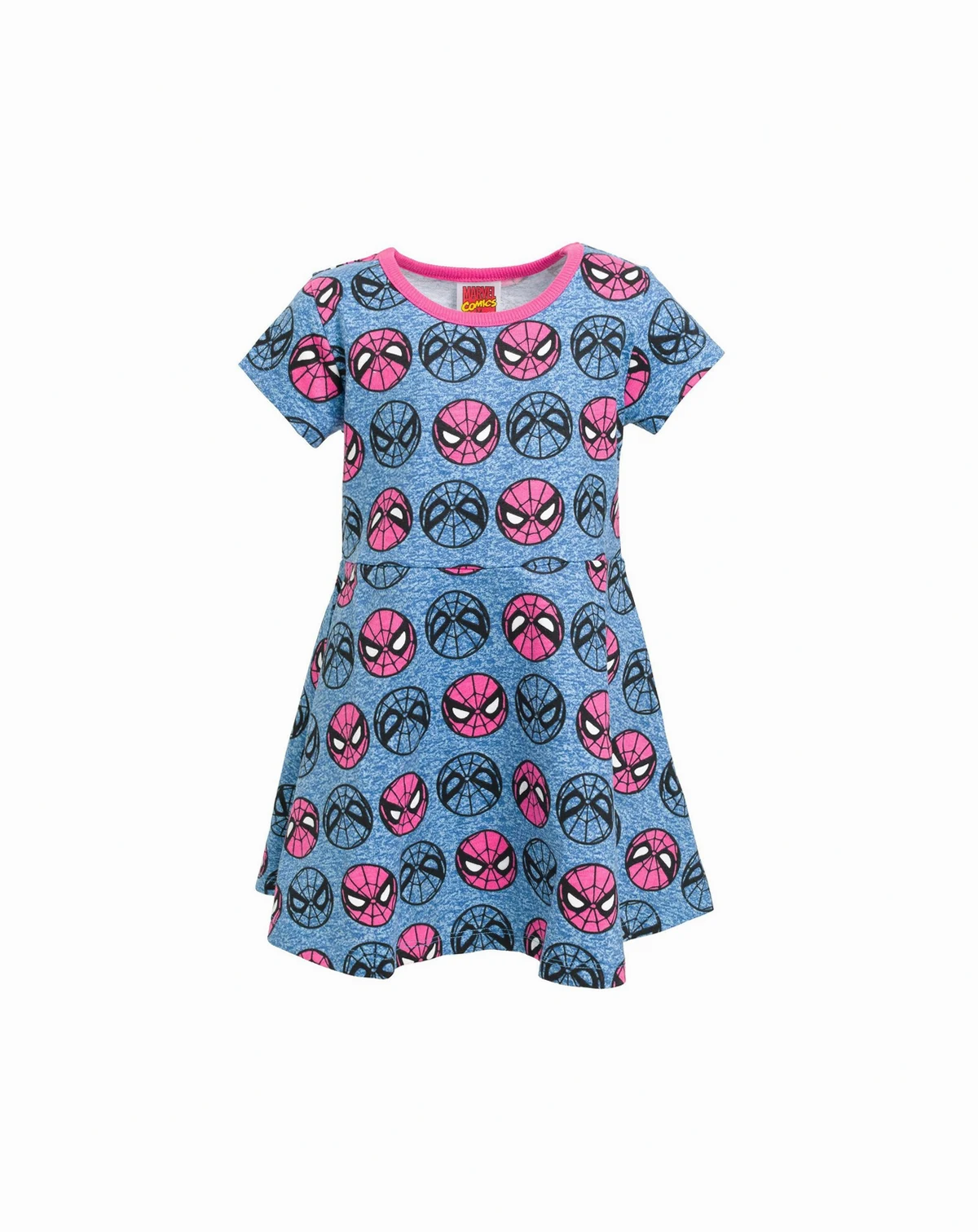 Toddler Girls Spider-Man Spider-Girl French Terry Skater Dress to