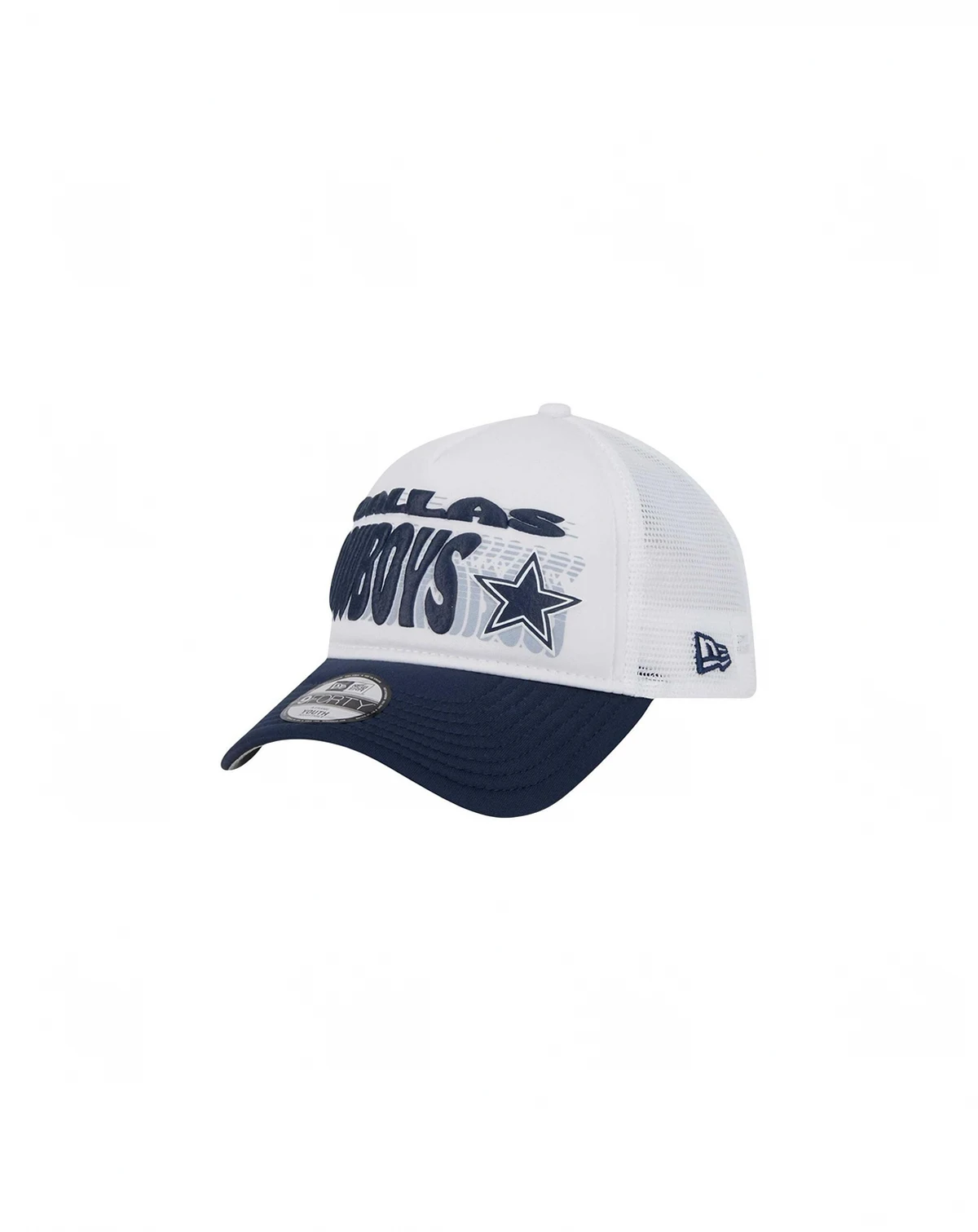 Toddler White Dallas Cowboys Team Printed A Frame 9FORTY Adjustable Hat