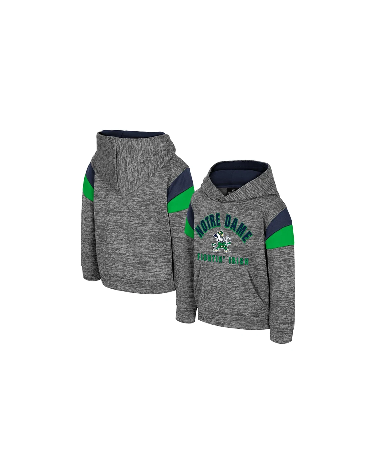 Toddler Gray Notre Dame Fighting Irish Wizard City Hoodie