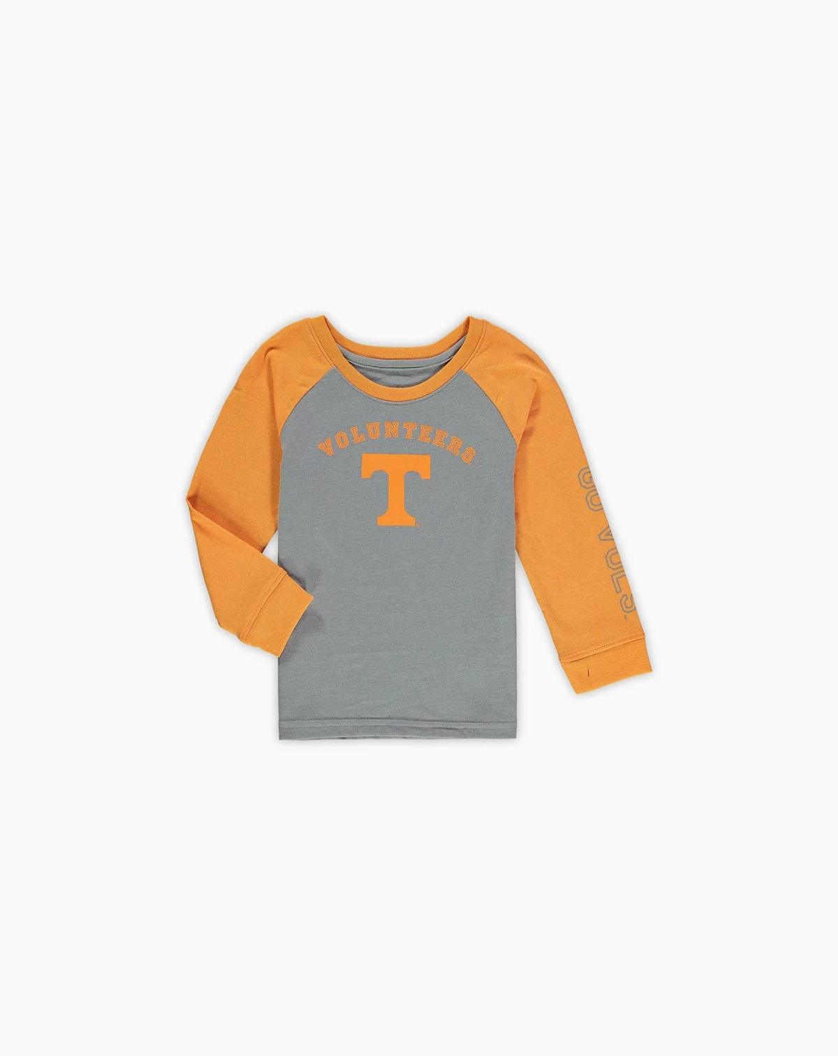 Toddler Boys and Girls Heathered Gray Tennessee Volunteers Long Sleeve Raglan T-shirt