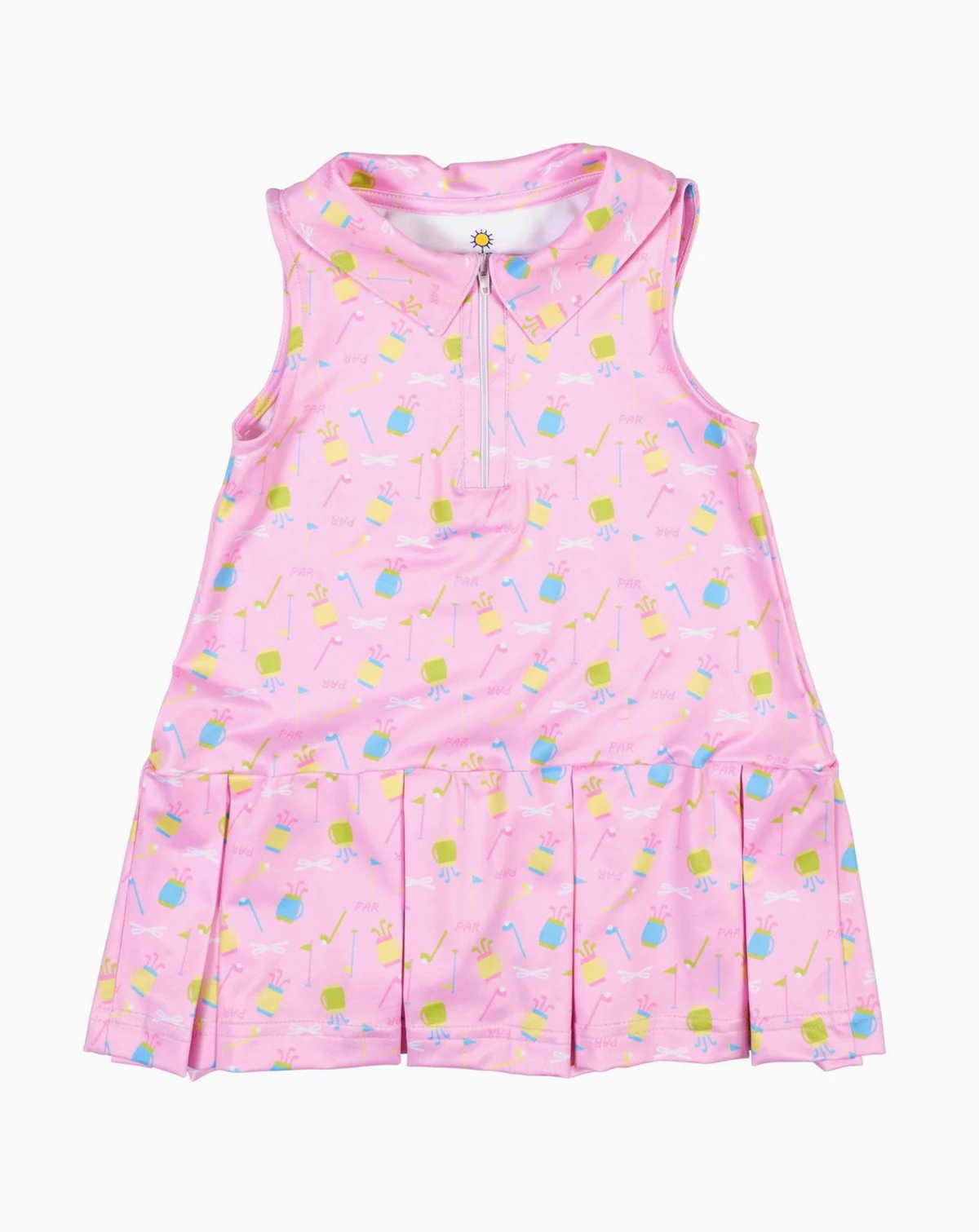 Toddler Girls Golf Print Performance Knit Dress