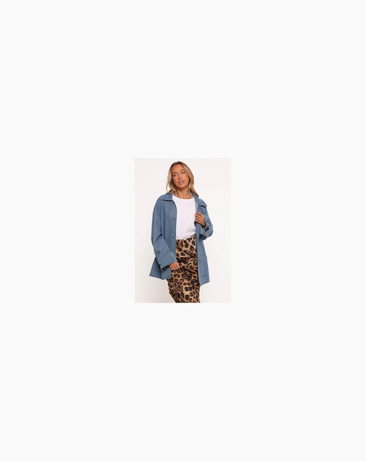 Women's Novan Oversized Shacket - Denim 10