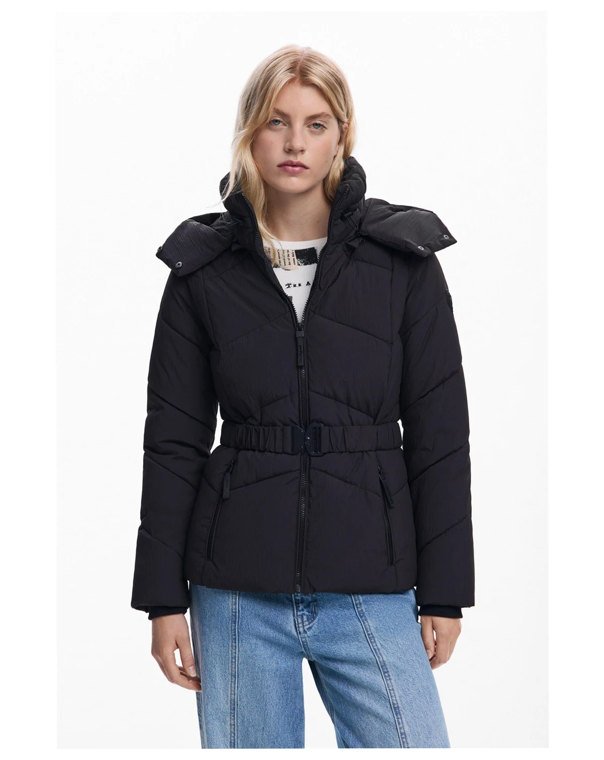 Women's Belted padded coat
