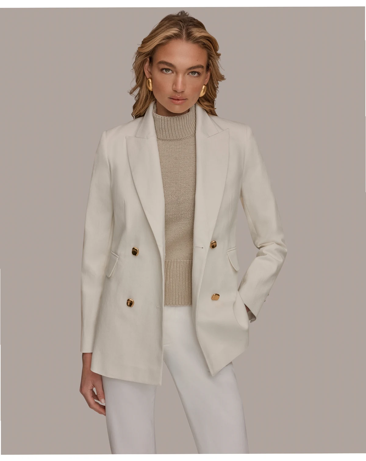 Women's Double Breasted Blazer Jacket