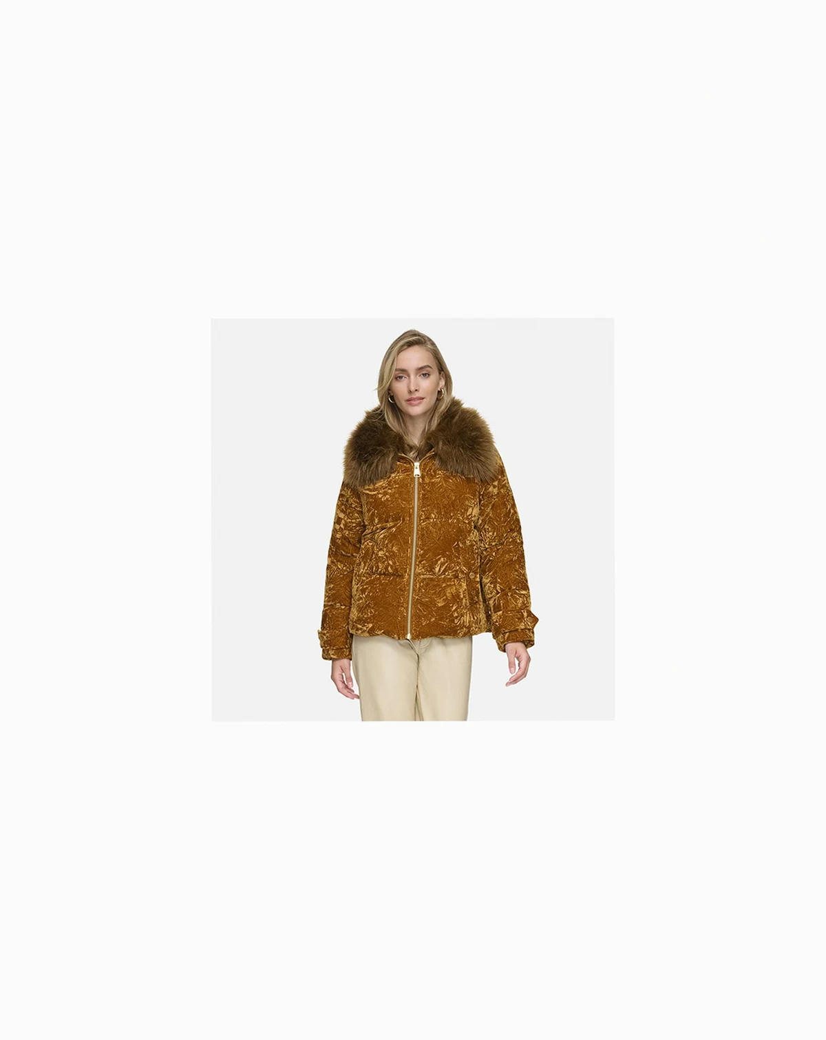 Women's Charleroi Crushed Velvet Down Puffer