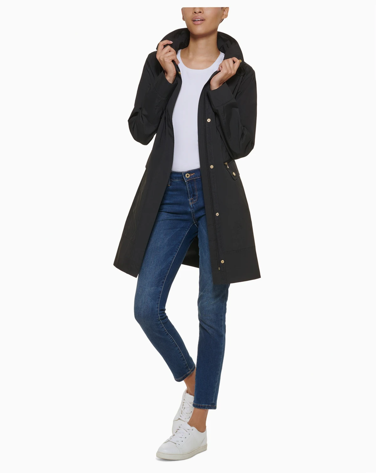 Packable Hooded Raincoat