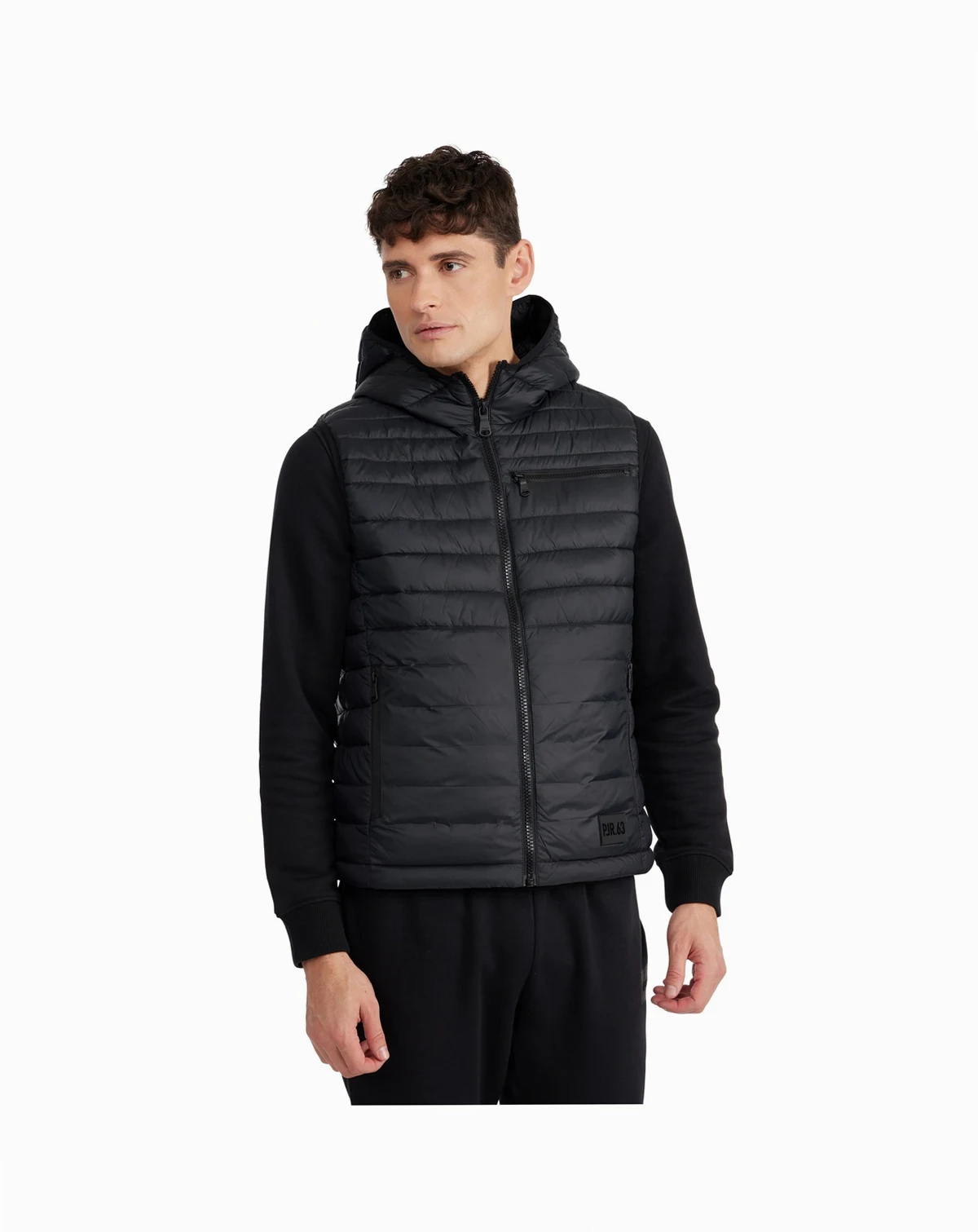Men's Drew Puffer Vest with Fixed Hood