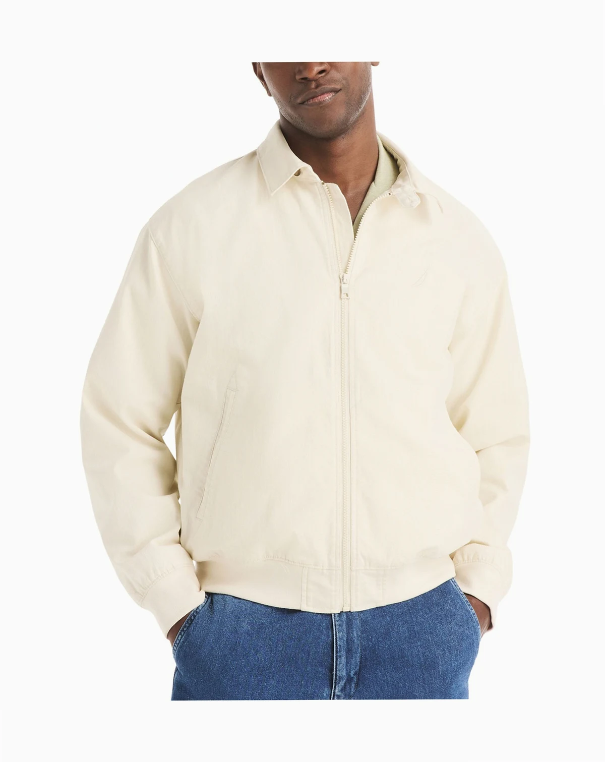 Men's Full-Zip Long-Sleeve Canvas Jacket