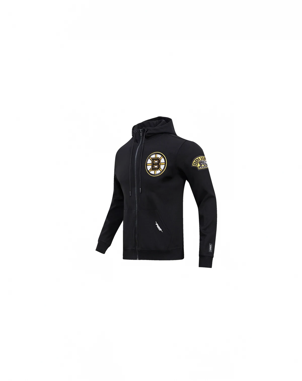 Men's Black Boston Bruins Classic Chenille Full-Zip Hoodie Jacket