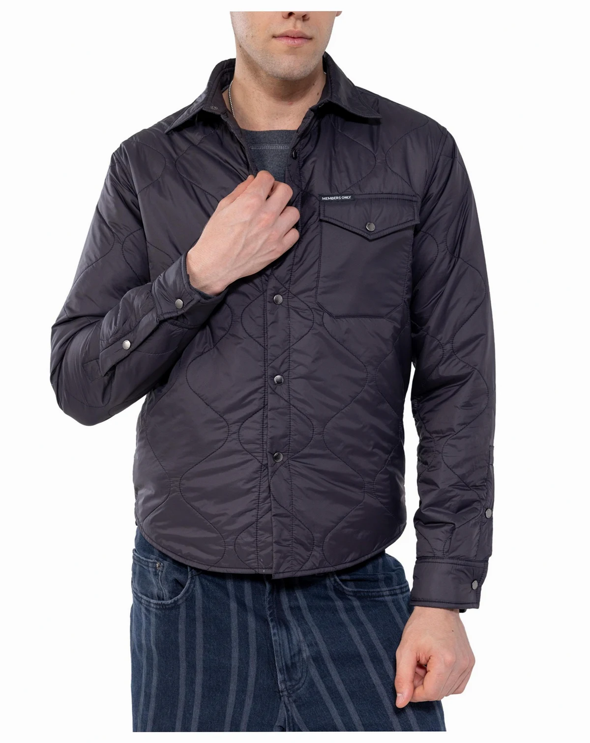 Men's Quilted Shirt Jacket
