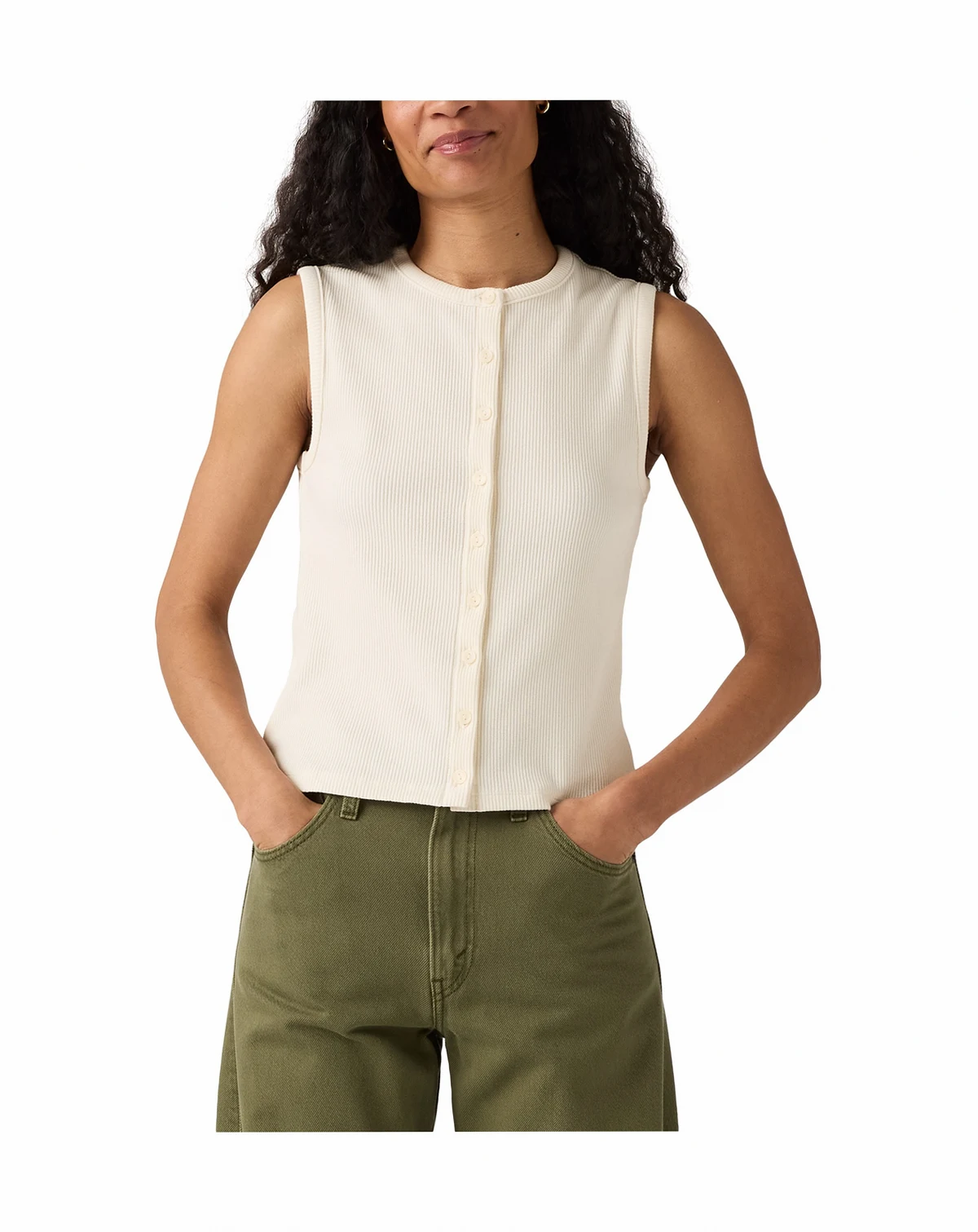 Women's Rory Sleeveless Button-Up Top