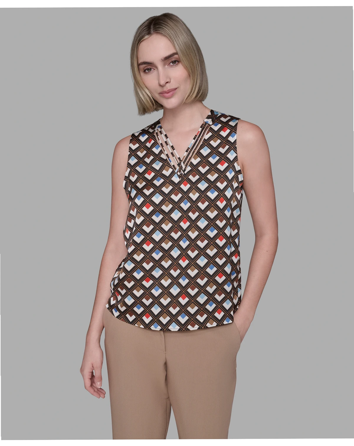 Women's Printed Sleeveless Top