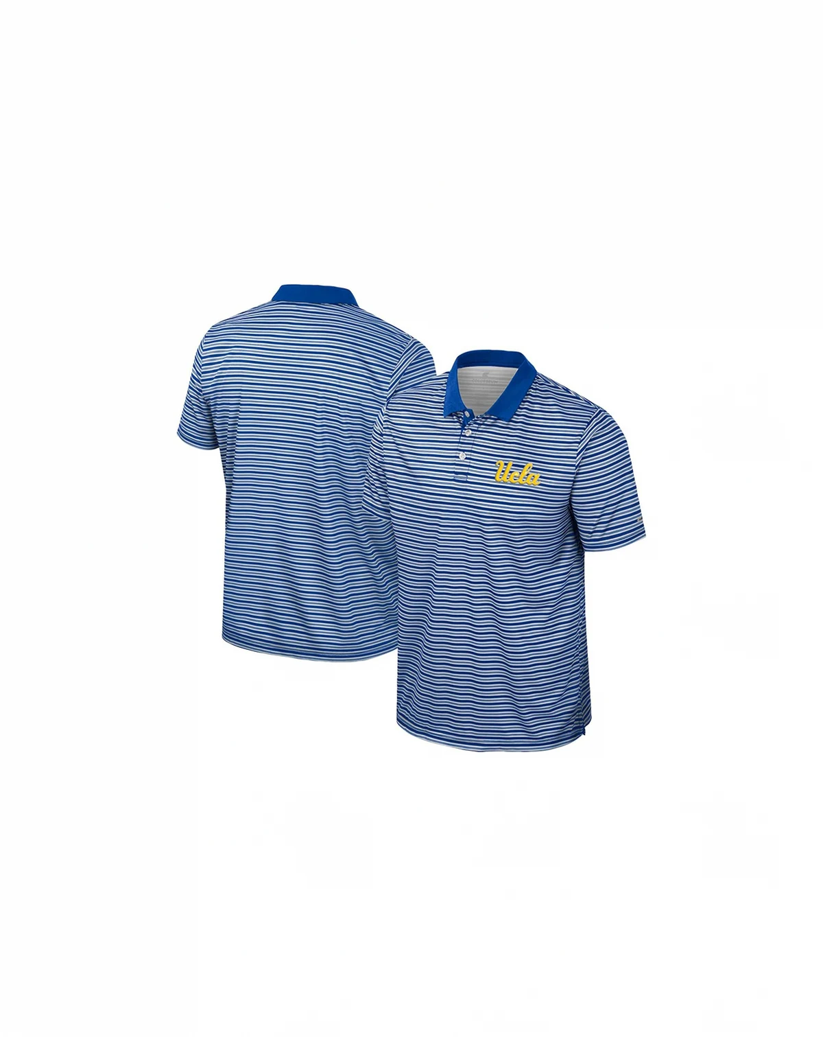 Men's Blue UCLA Bruins Striped Polo Shirt