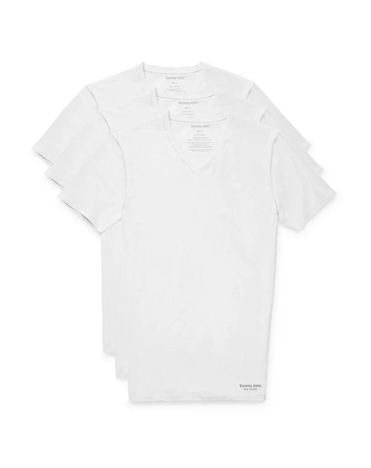Men's Stay Tucked V-Neck Undershirt, 3-Pack