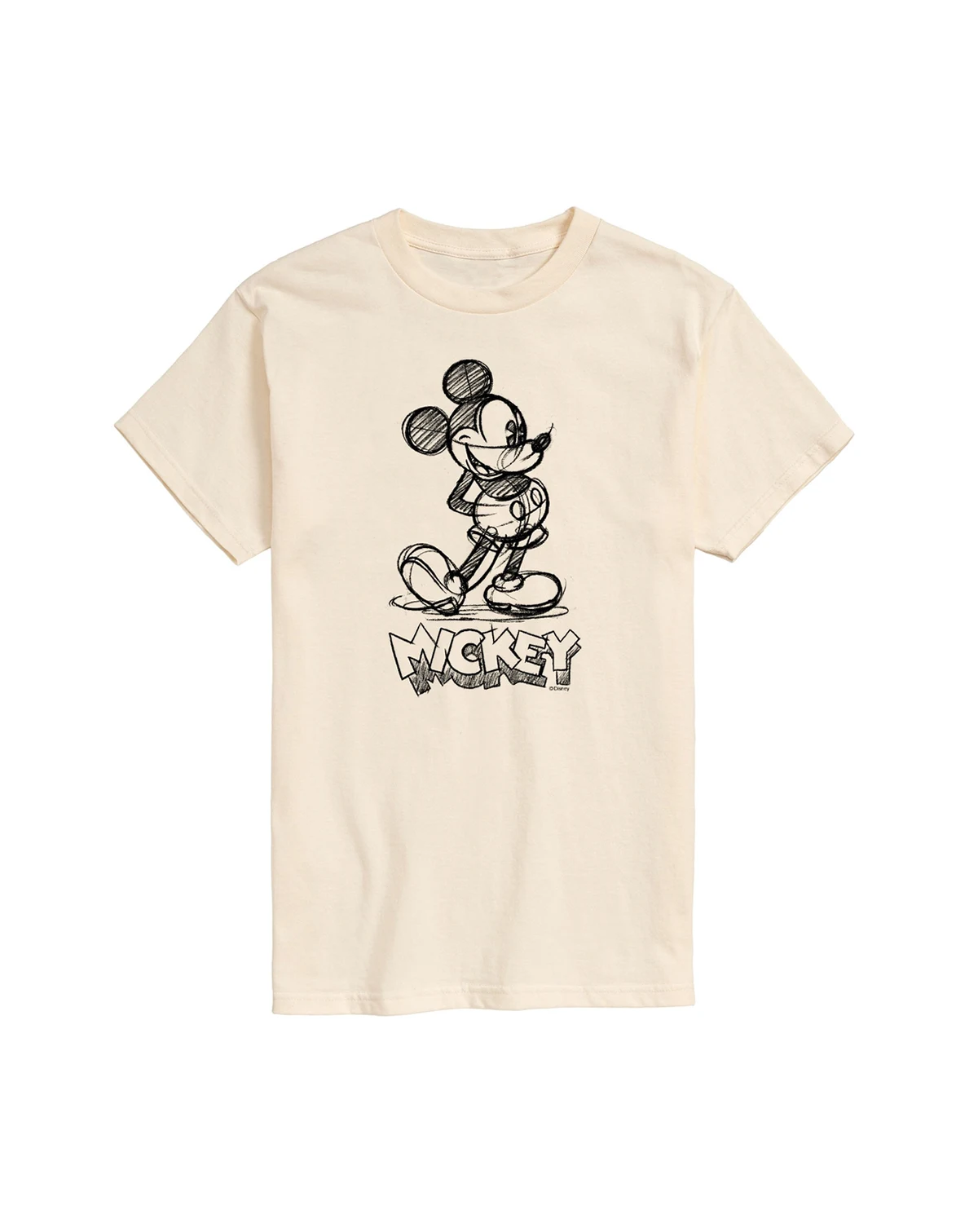 Men's Disney Mickey Sketch Graphic Short Sleeve T-Shirt