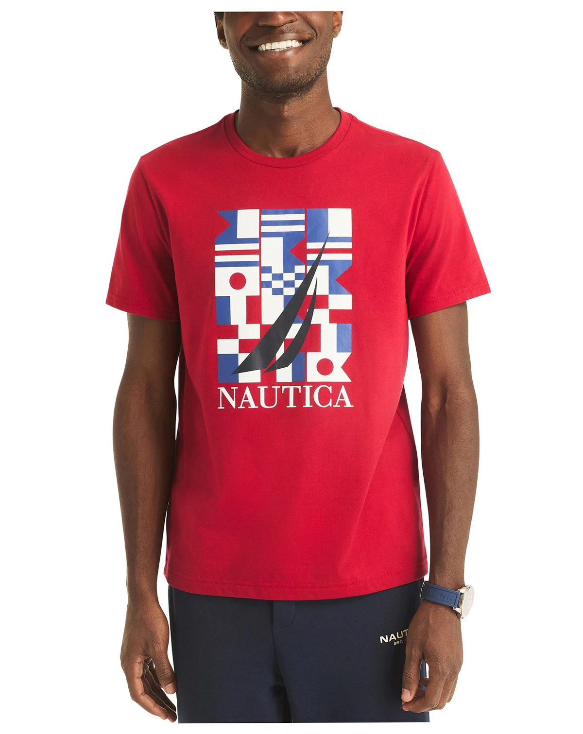 Men's Sailing Flag Crewneck T-Shirt