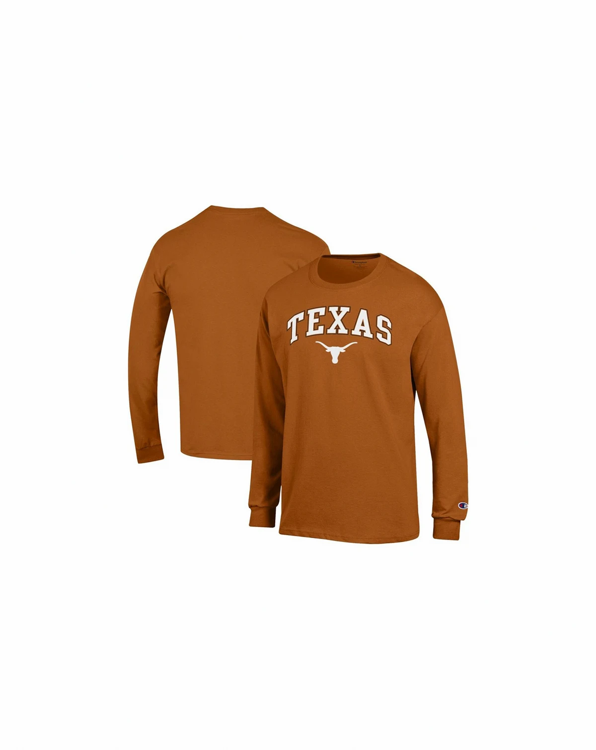 Men's Texas Orange Texas Longhorns Arch Over Logo Long Sleeve T-Shirt