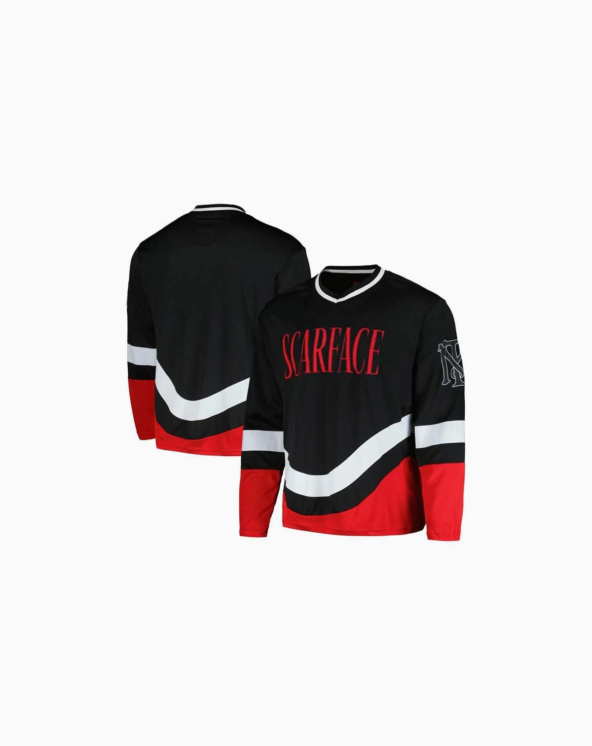 Men's and Women's Black Scarface Hockey Jersey