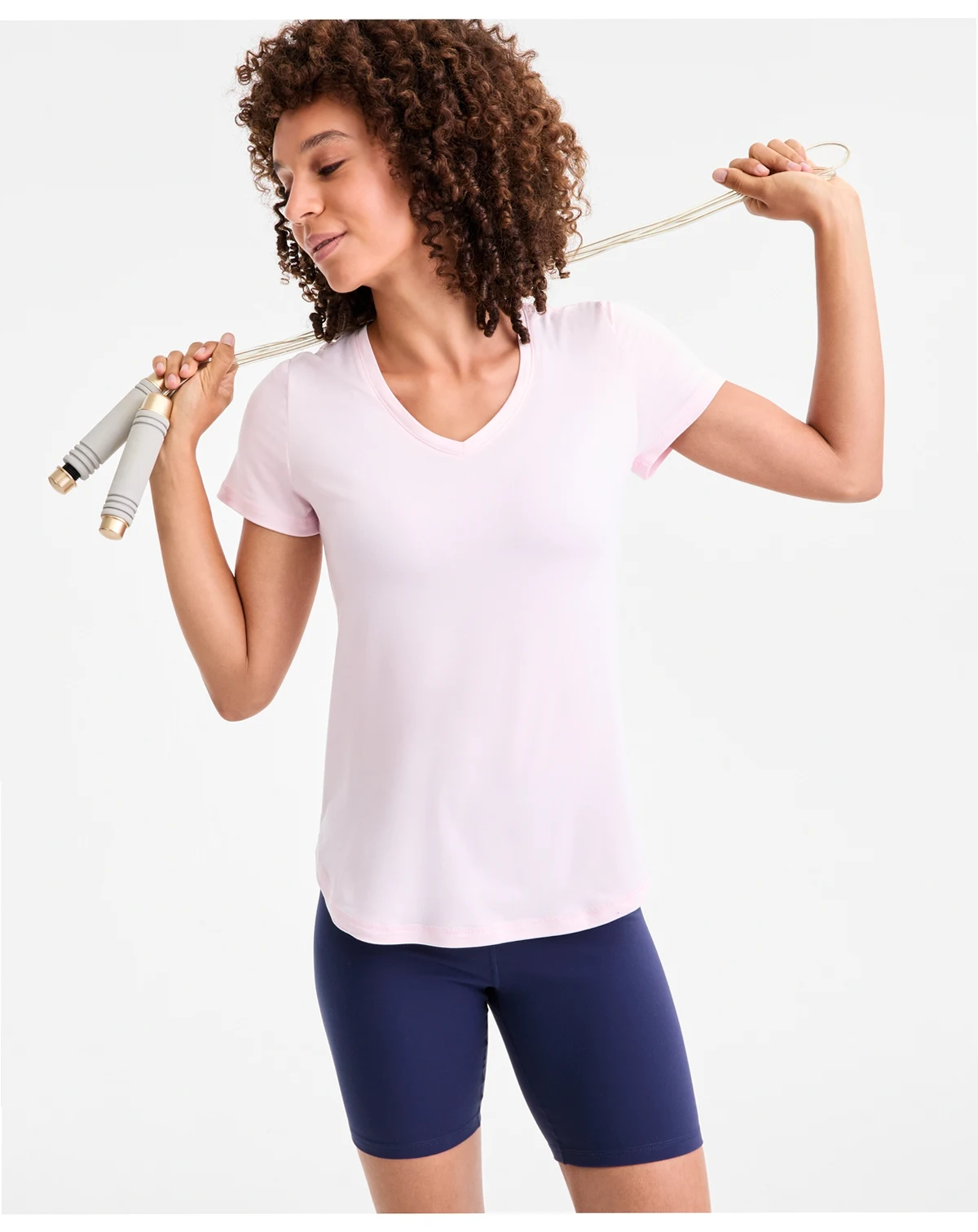 Women's Essentials V-Neck T-Shirt, Pack of 3, Created for Macy's
