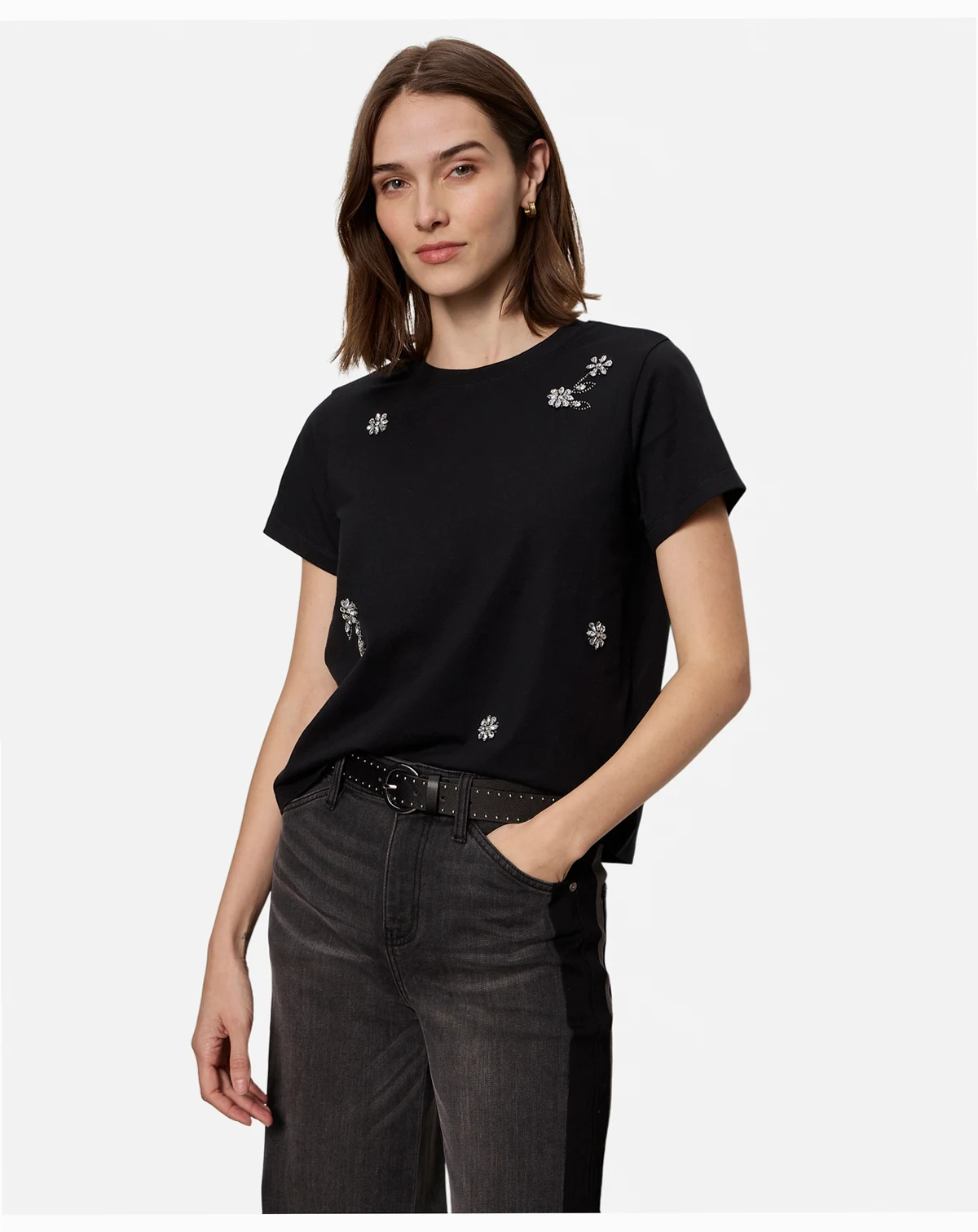 Women's Embellished Short-Sleeve T-Shirt