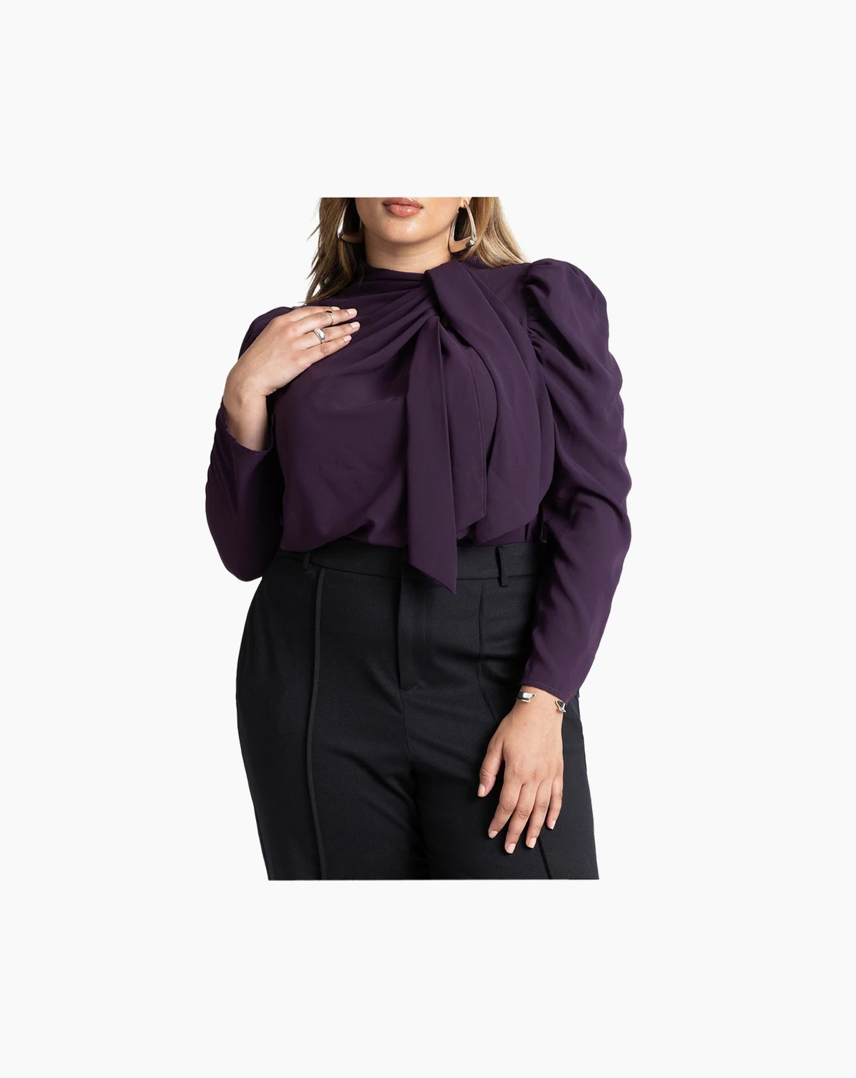 Women's Drape Front Blouse