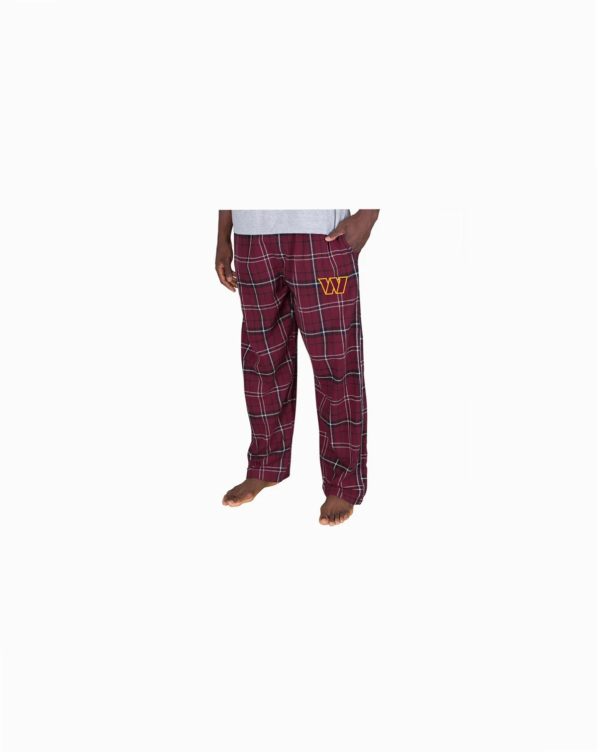 Men's  Burgundy Washington Commanders Ultimate Plaid Flannel Pants