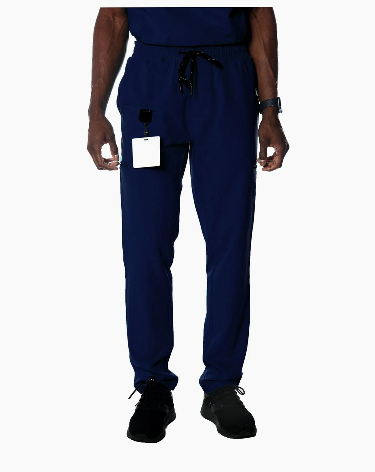 Men's Hampton Open Bottom Scrub Pants For Short Men