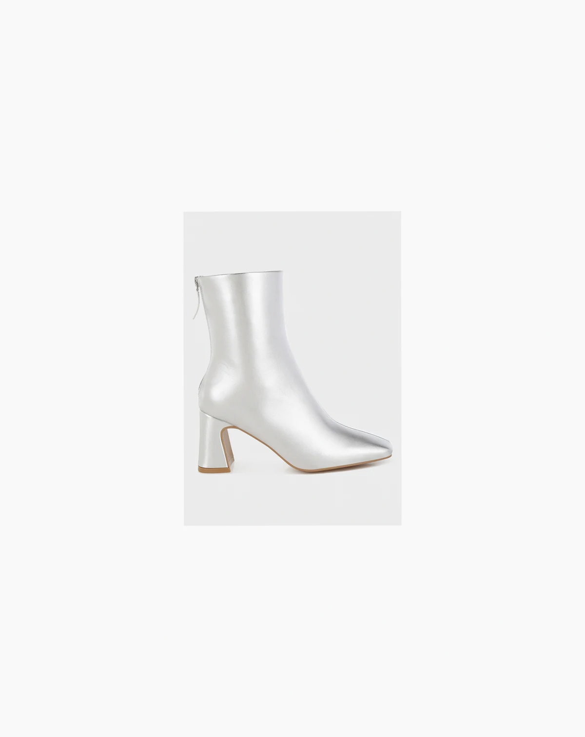 Womens Simba Square Toe Metallic Ankle Boots