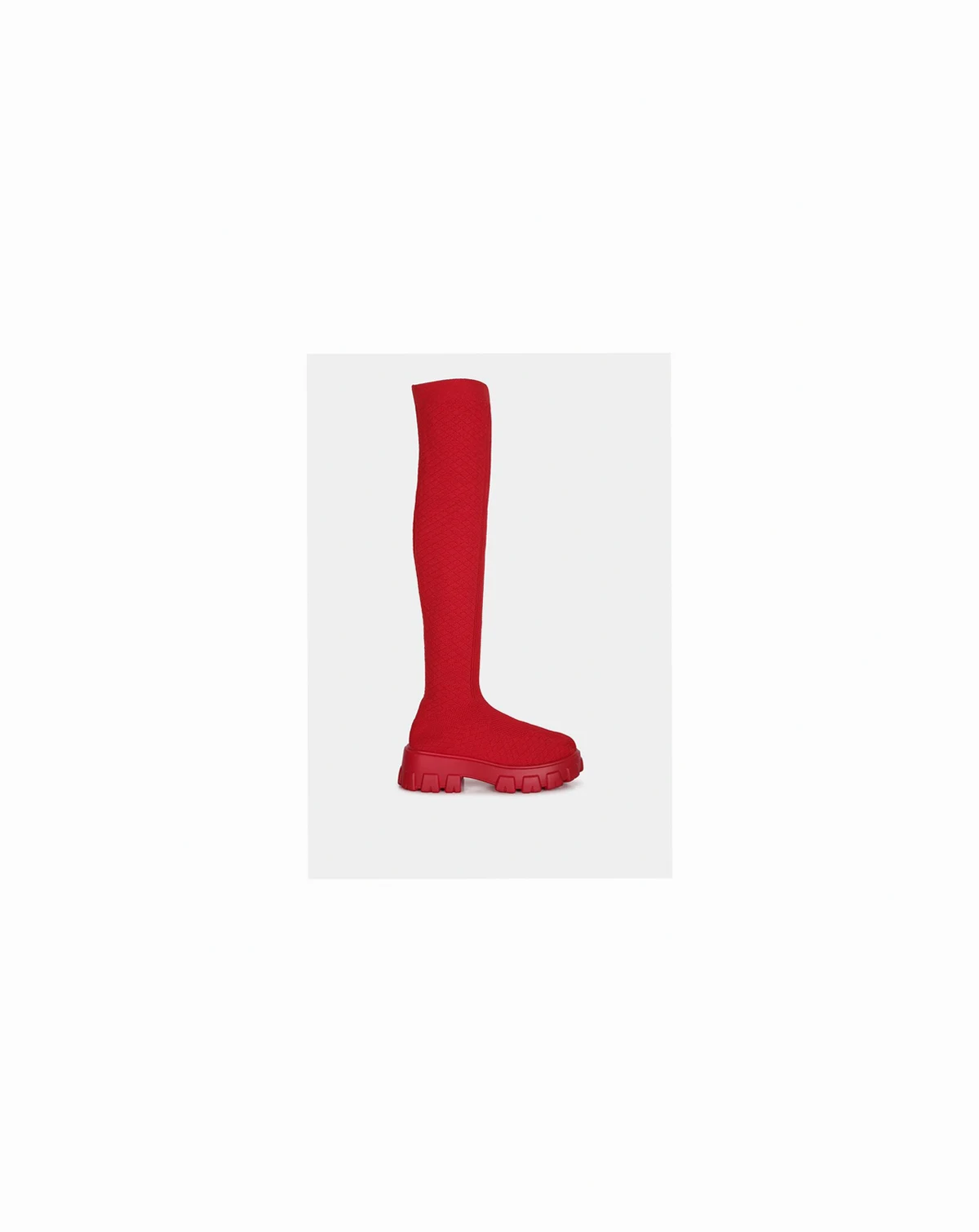 Womens Loro Stretch Knit Knee High Boots