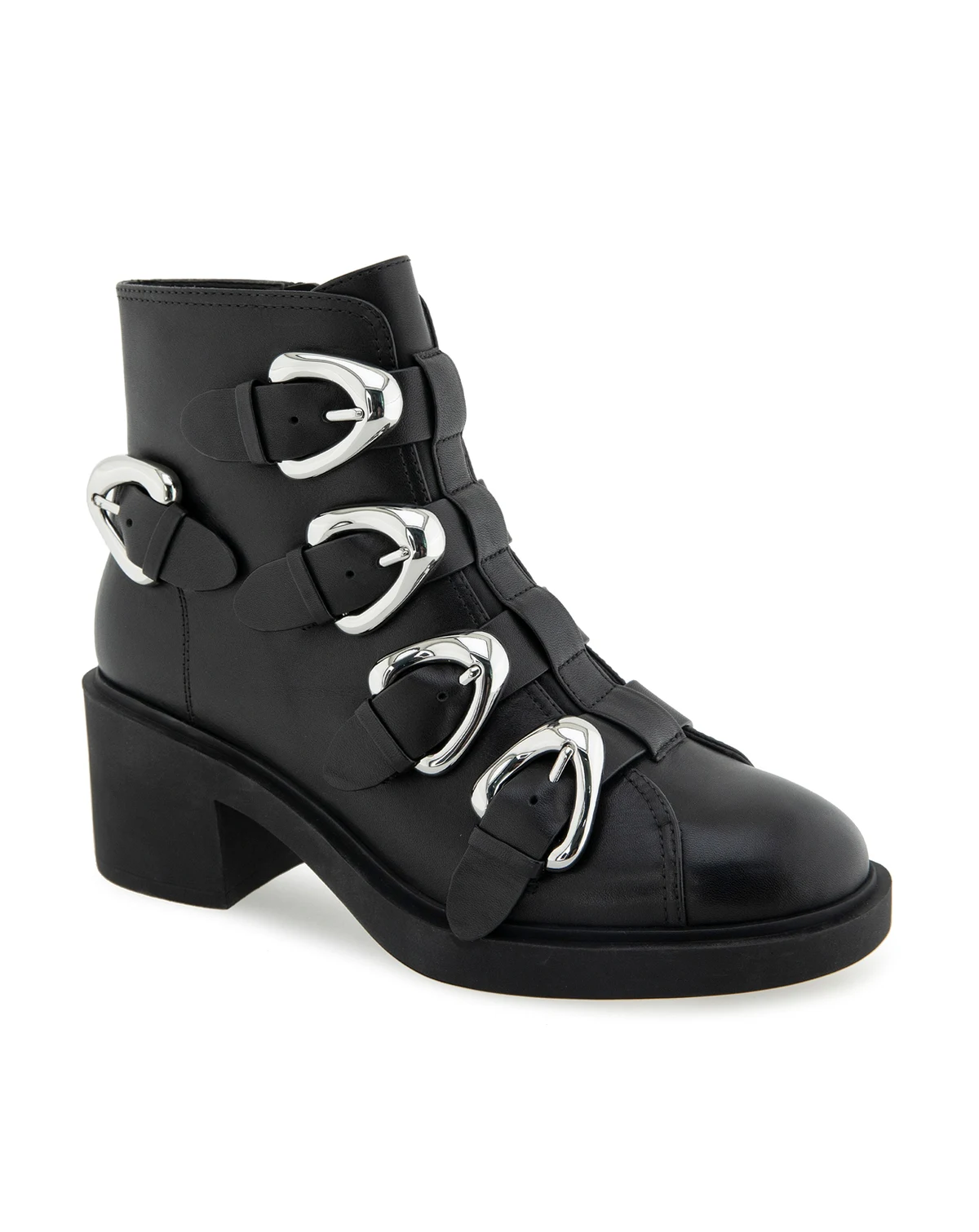 Women's Gavyn Block Heel Moto Booties