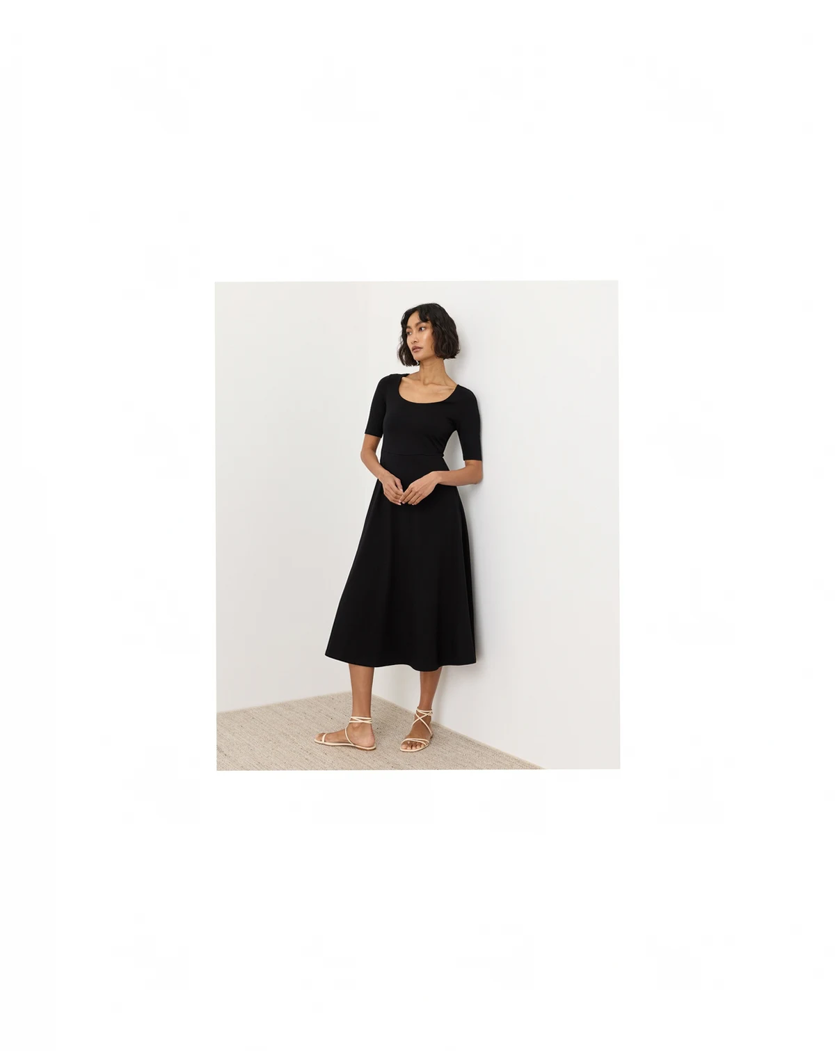 Women's Fit & Flare Signature Scoop Dress Made With Organic Cotton