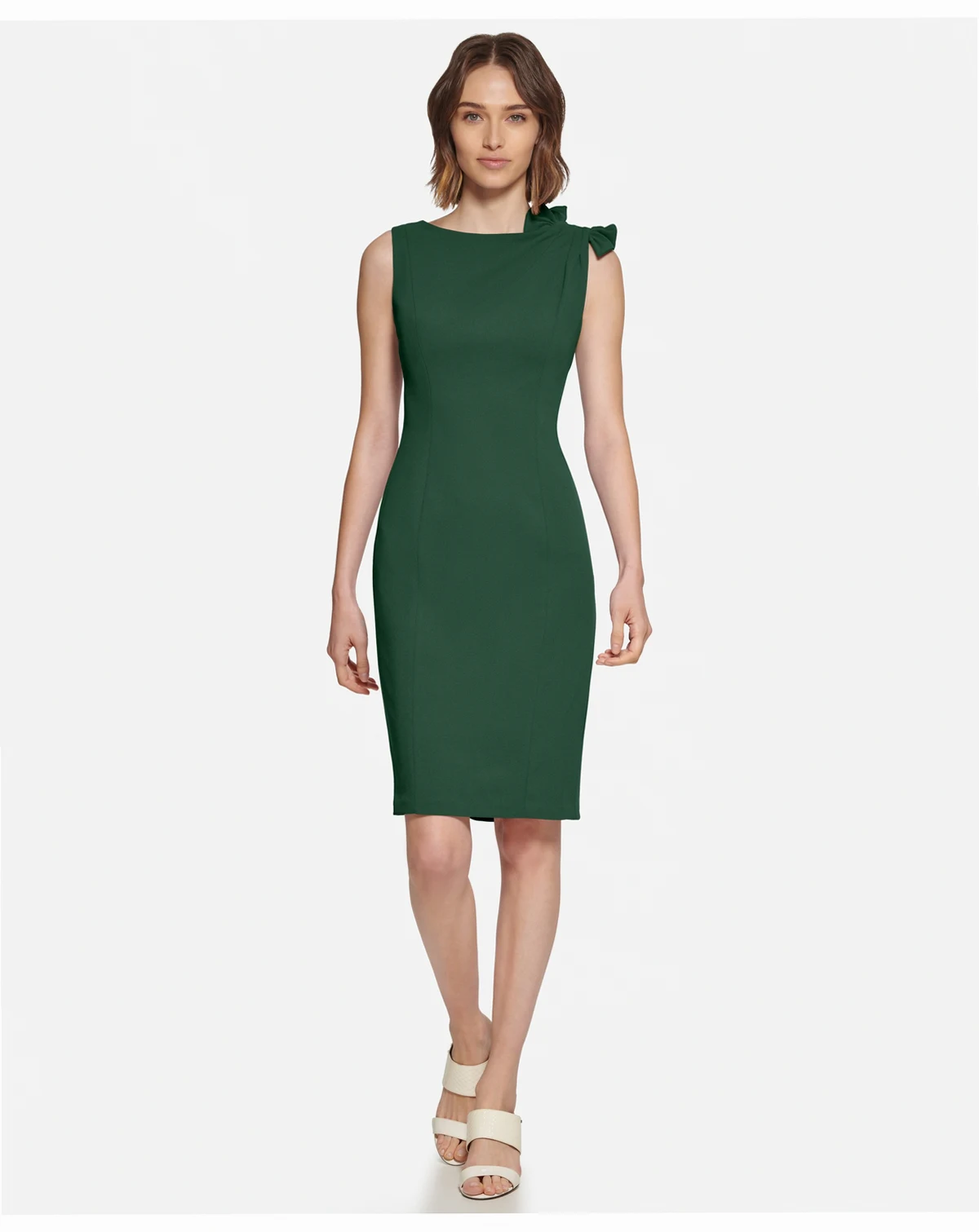 Women's Boat Neck Short Dress