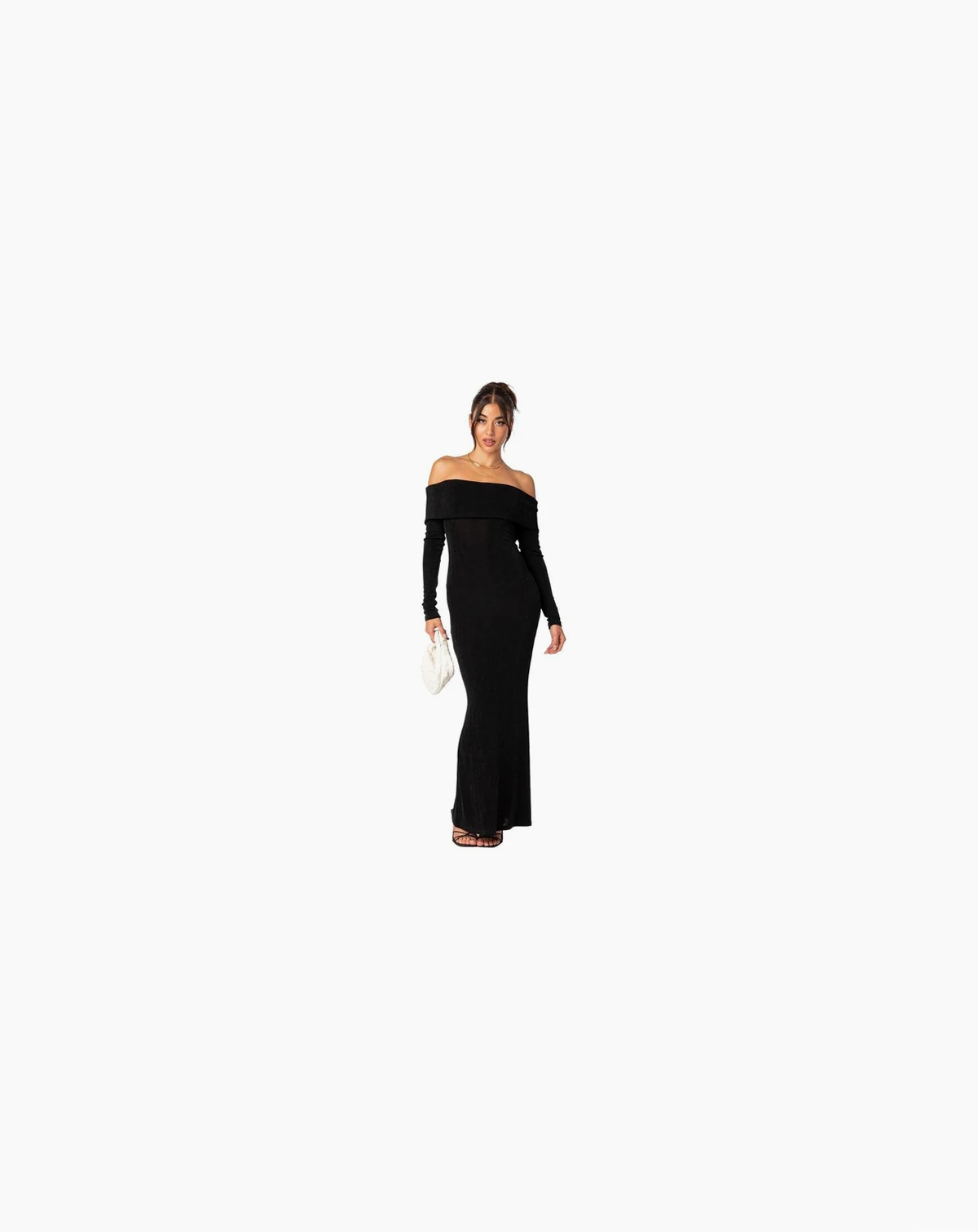 Susan fold over maxi dress
